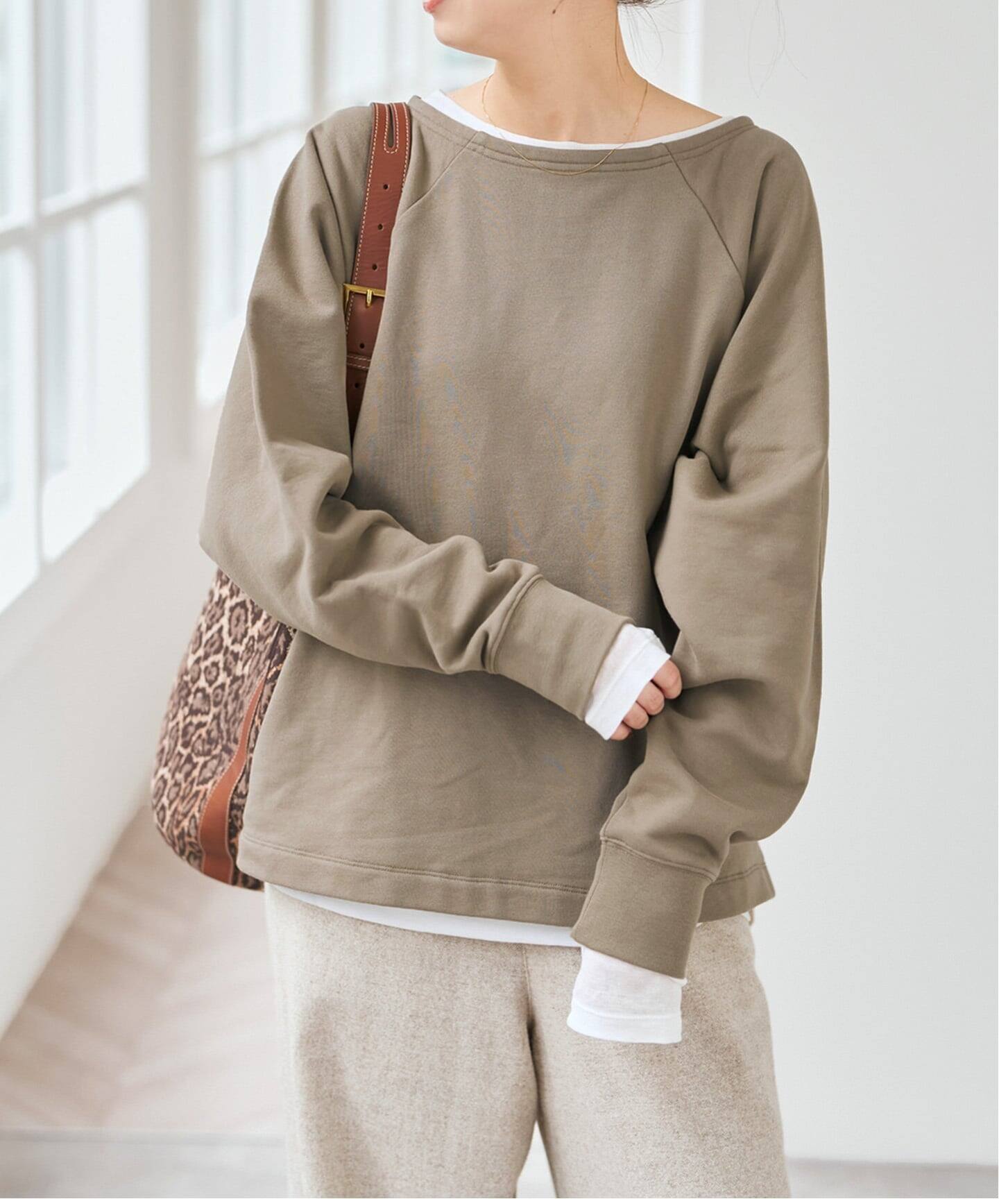 一部店舗+WEB限定》ボートネックワイドプルオーバー（Tシャツ