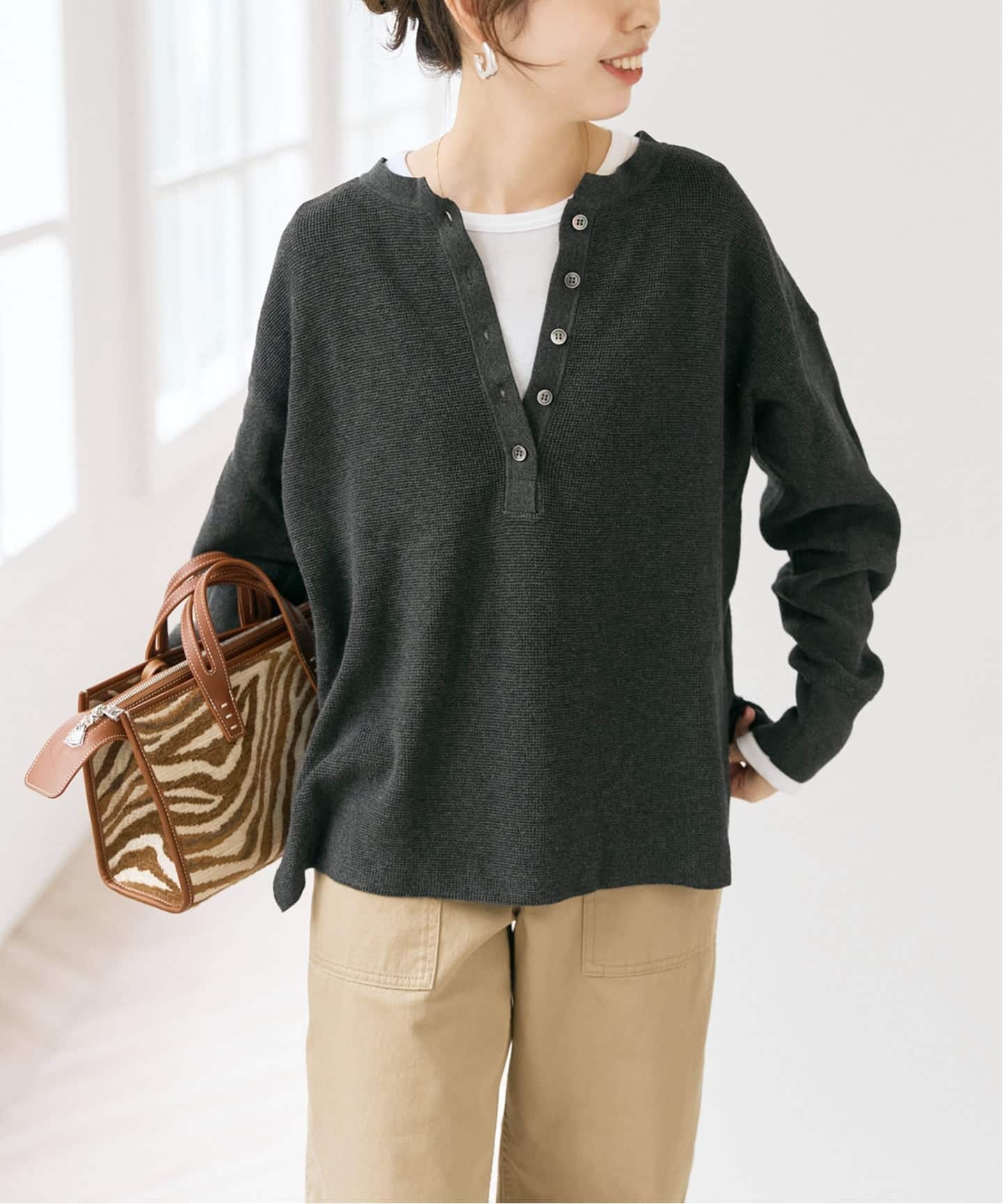MARNI コットン ロングスリーブプルオーバー ウォームコットン ロングスリーブプルオーバー（Tシャツ／カットソー