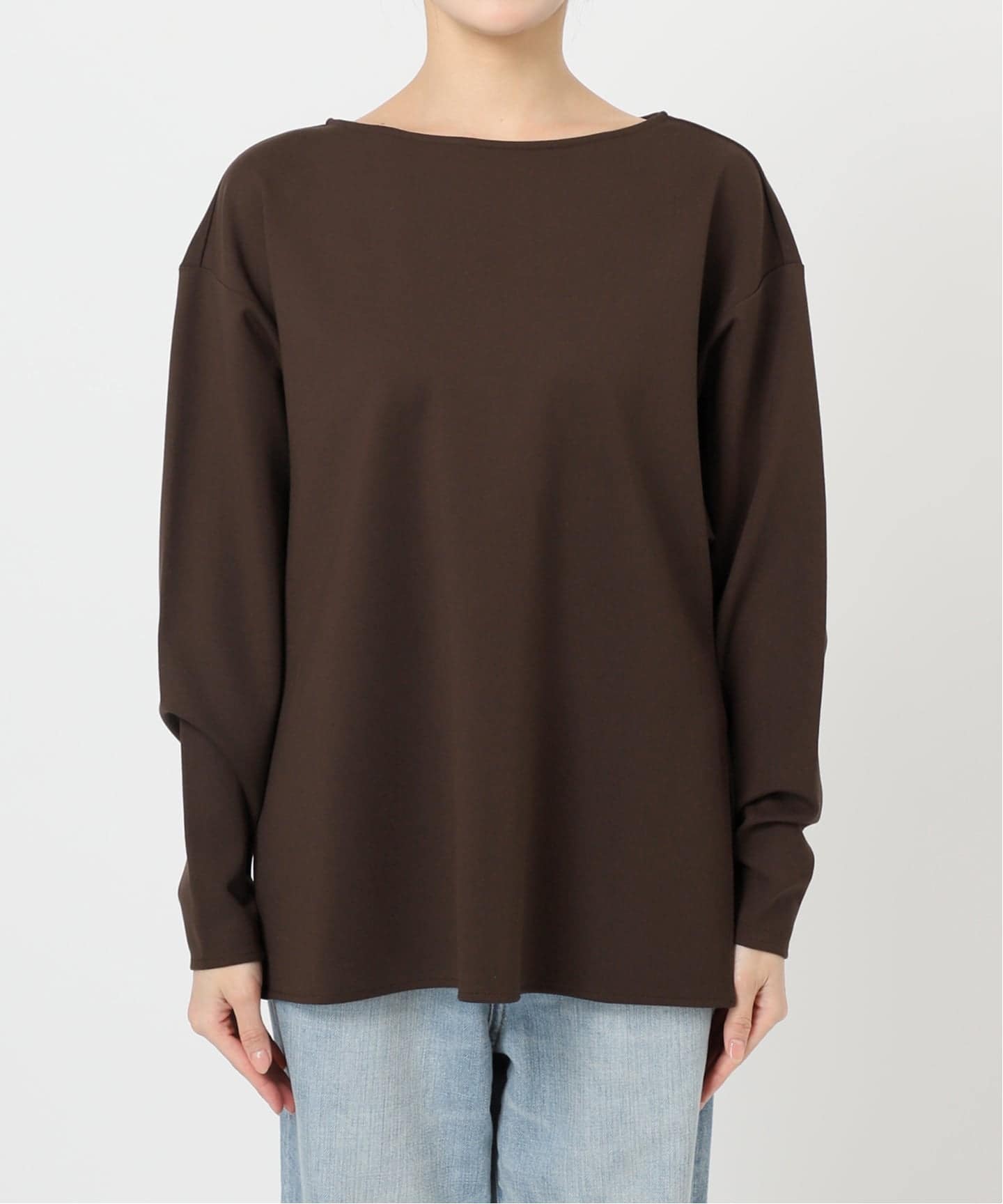 ソフトポンチボートネックプルオーバー（Tシャツ／カットソー）｜Spick