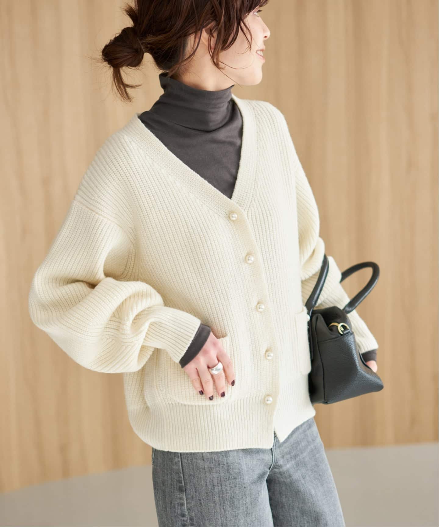 ウォームコットン ハイネック プルオーバー（Tシャツ／カットソー