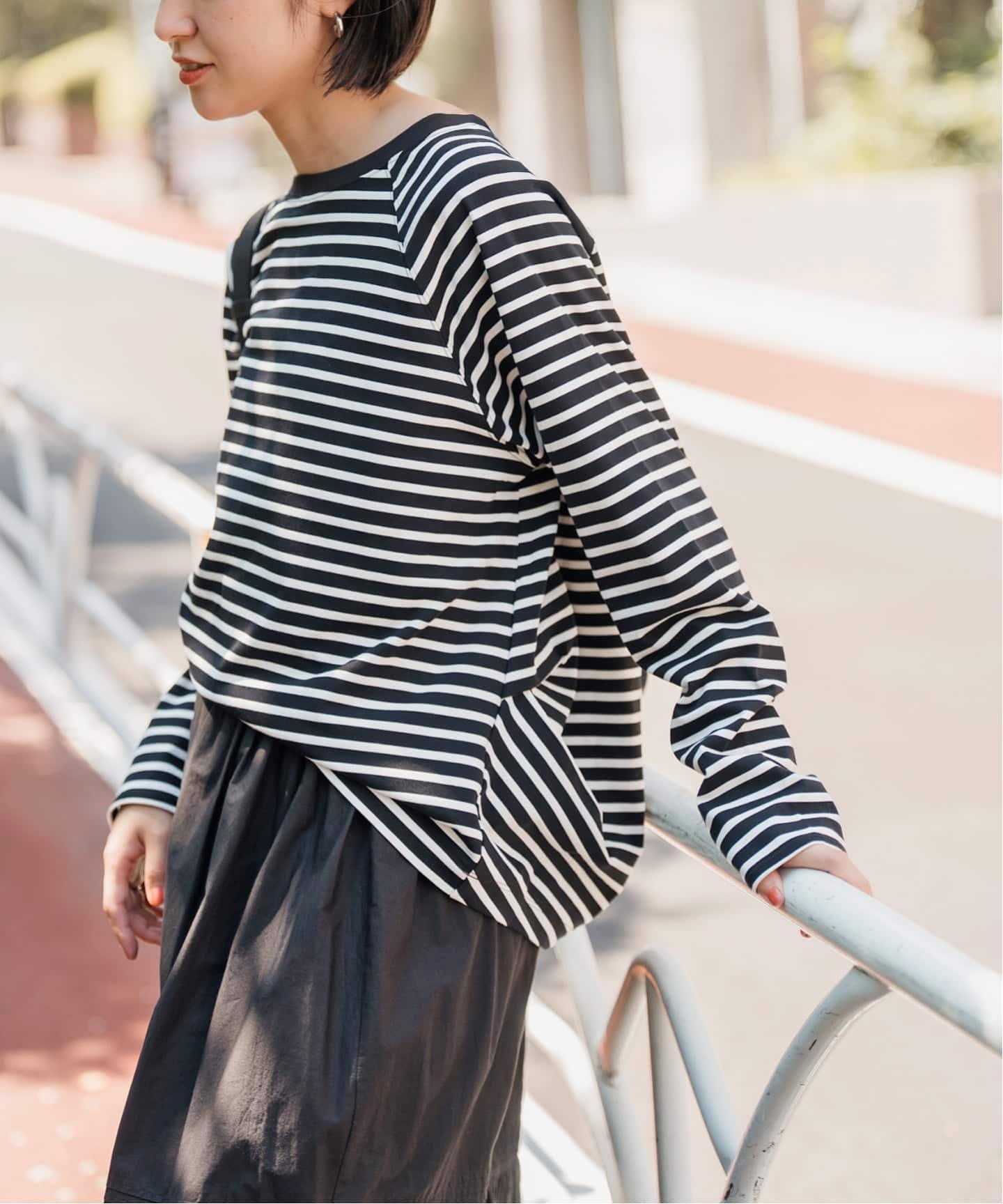 Spick &amp; Span - ticca ⚘ ボートネックシャツプルオーバー ボートネックボーダープルオーバー（Tシャツ／カットソー
