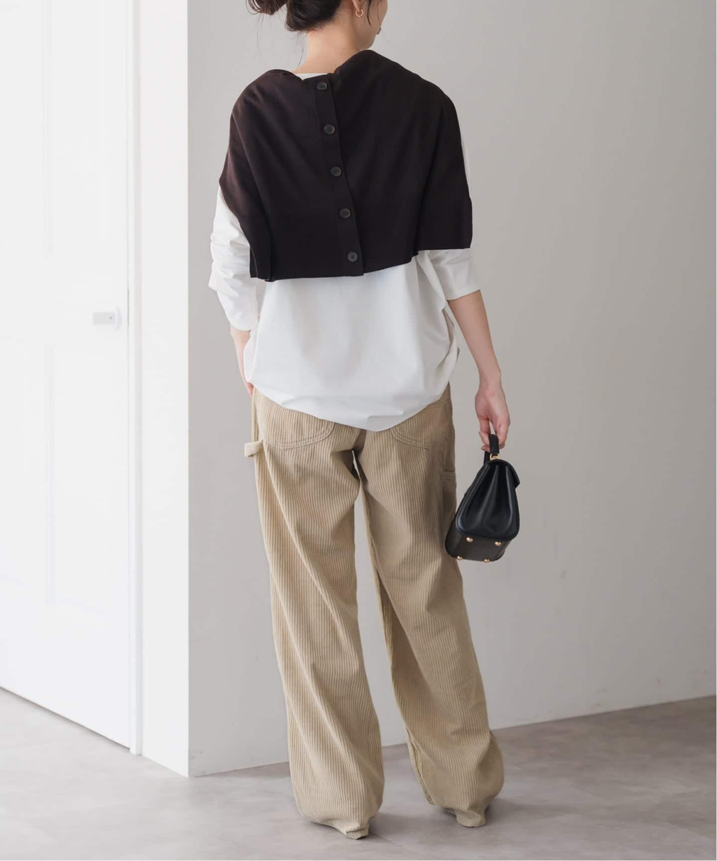 Spick＆Span 2025SS ボートネックバックタックプルオーバー 追加2予約》ボートネックバックタックプルオーバー（Tシャツ