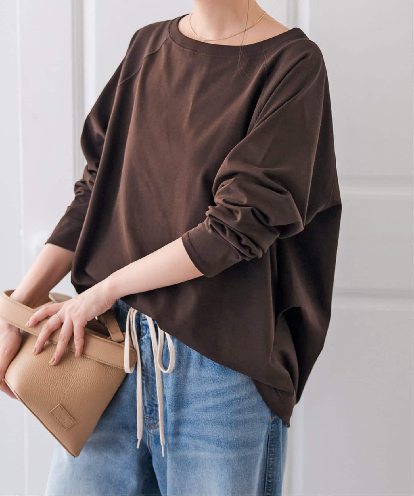 スピックアンドスパン　ボートネックバックタックプルオーバー ボートネックバックタックプルオーバー（Tシャツ／カットソー）｜Spick