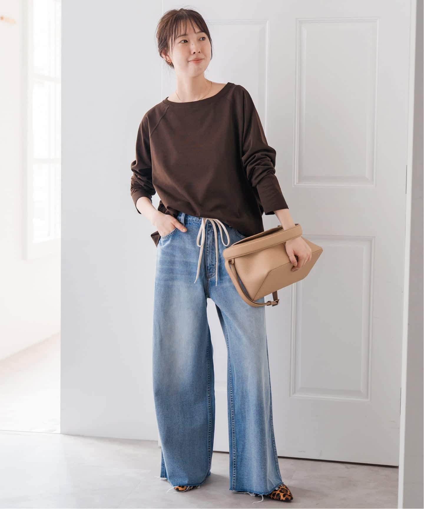 Spick＆Span 2025SS ボートネックバックタックプルオーバー スピック＆スパン Spick & Span 《追加2予約》ボートネック