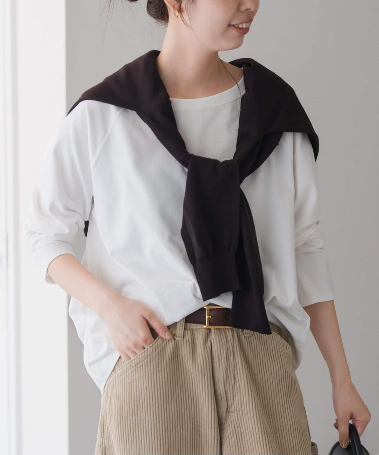 【最終価格・新品】Spick&Spanボートネックバックタックプルオーバー 追加2》ボートネックバックタックプルオーバー（Tシャツ