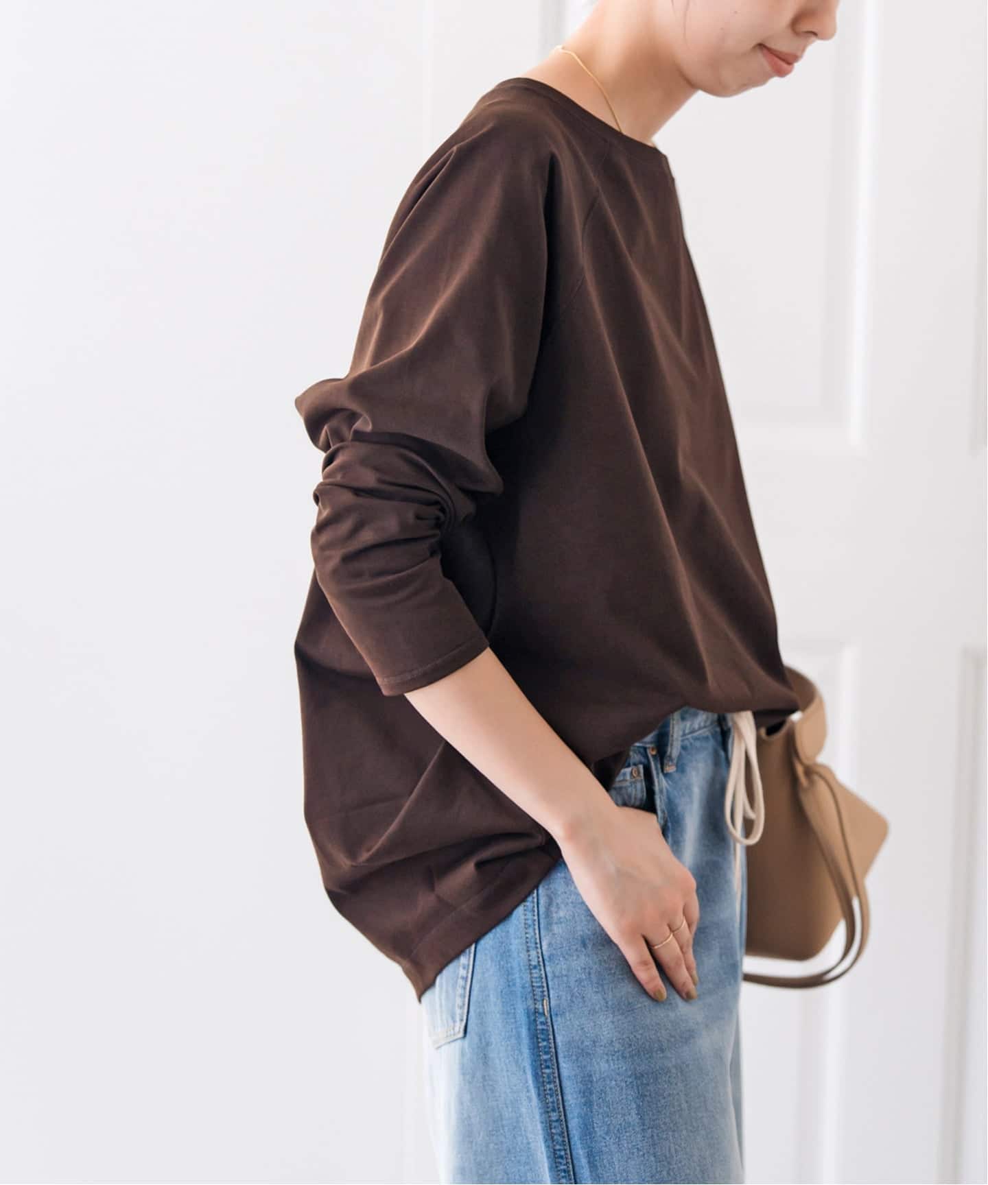 Spick and Span ボートネックバックタックプルオーバー 追加2》ボートネックバックタックプルオーバー（Tシャツ