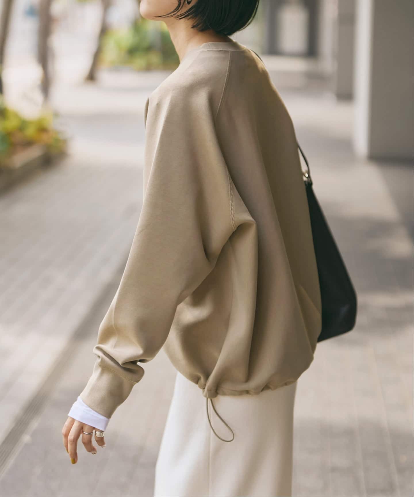 ダンボールヘムギャザープルオーバー（Tシャツ／カットソー）｜Spick