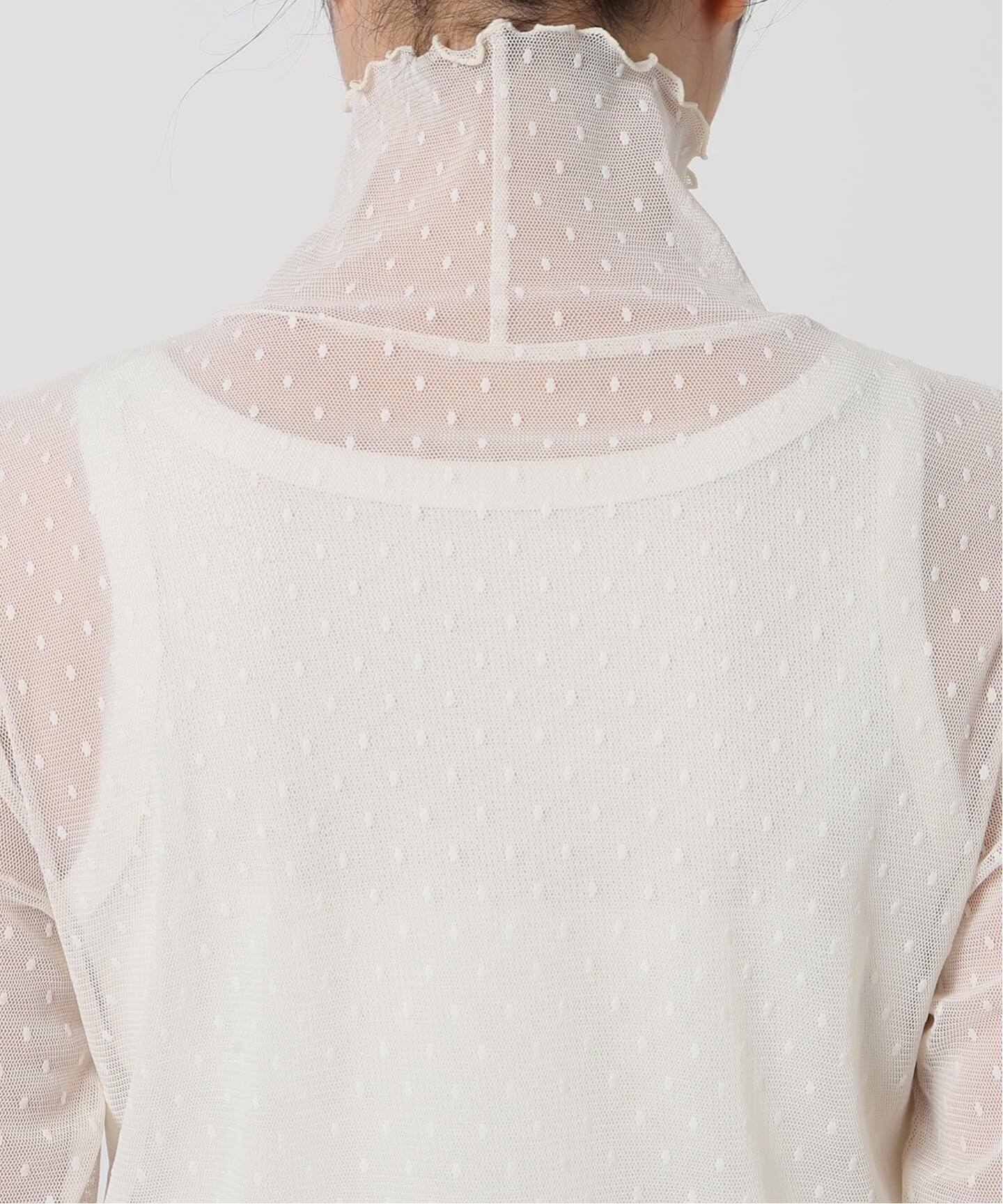 U by SPICK&amp;SPAN カットレースタートルプルオーバー Spick＆Span（スピック アンド スパン） tシャツ レースドッキング