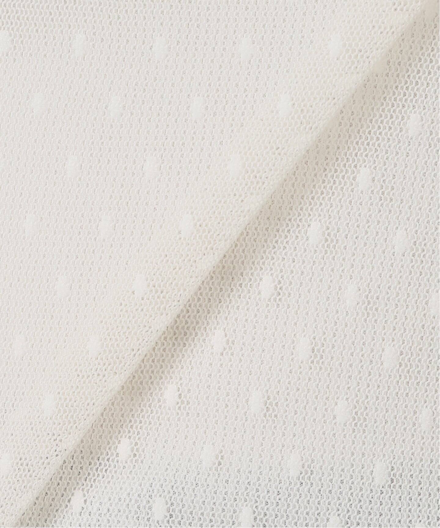 追加3》ドットチュールハイネックプルオーバー（Tシャツ／カットソー