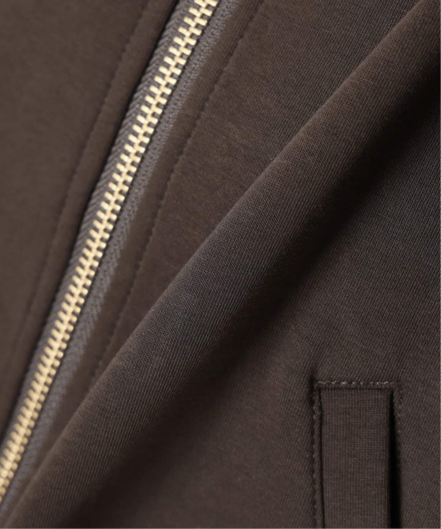 spick and Span 今季パーカー　ブラウン WEB限定追加3予約》ストレッチジップフードパーカー（パーカー