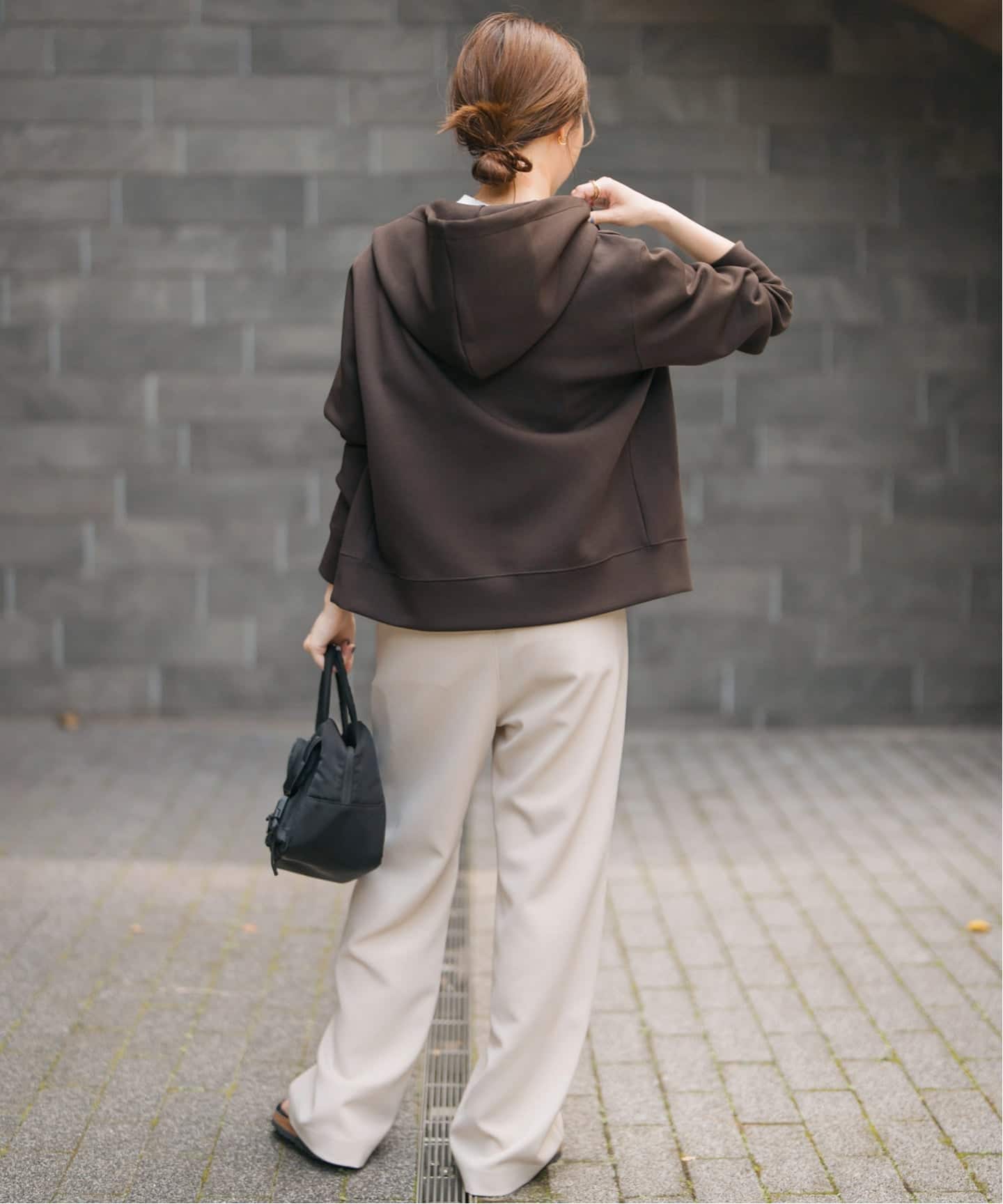 スピック＆スパン　ストレッチジップフードパーカー Spick & Span｜《追加5予約》ストレッチジップフードパーカー