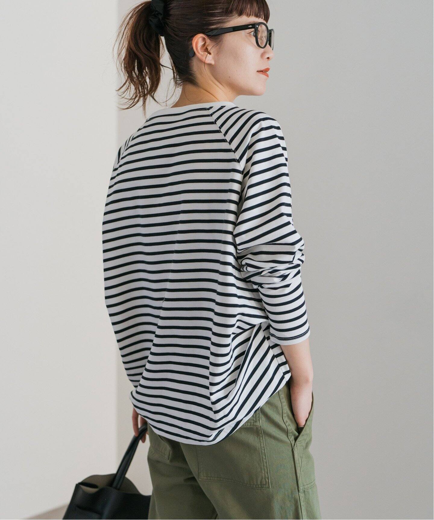 ボートネックバックタックプルオーバー（Tシャツ／カットソー）｜Spick