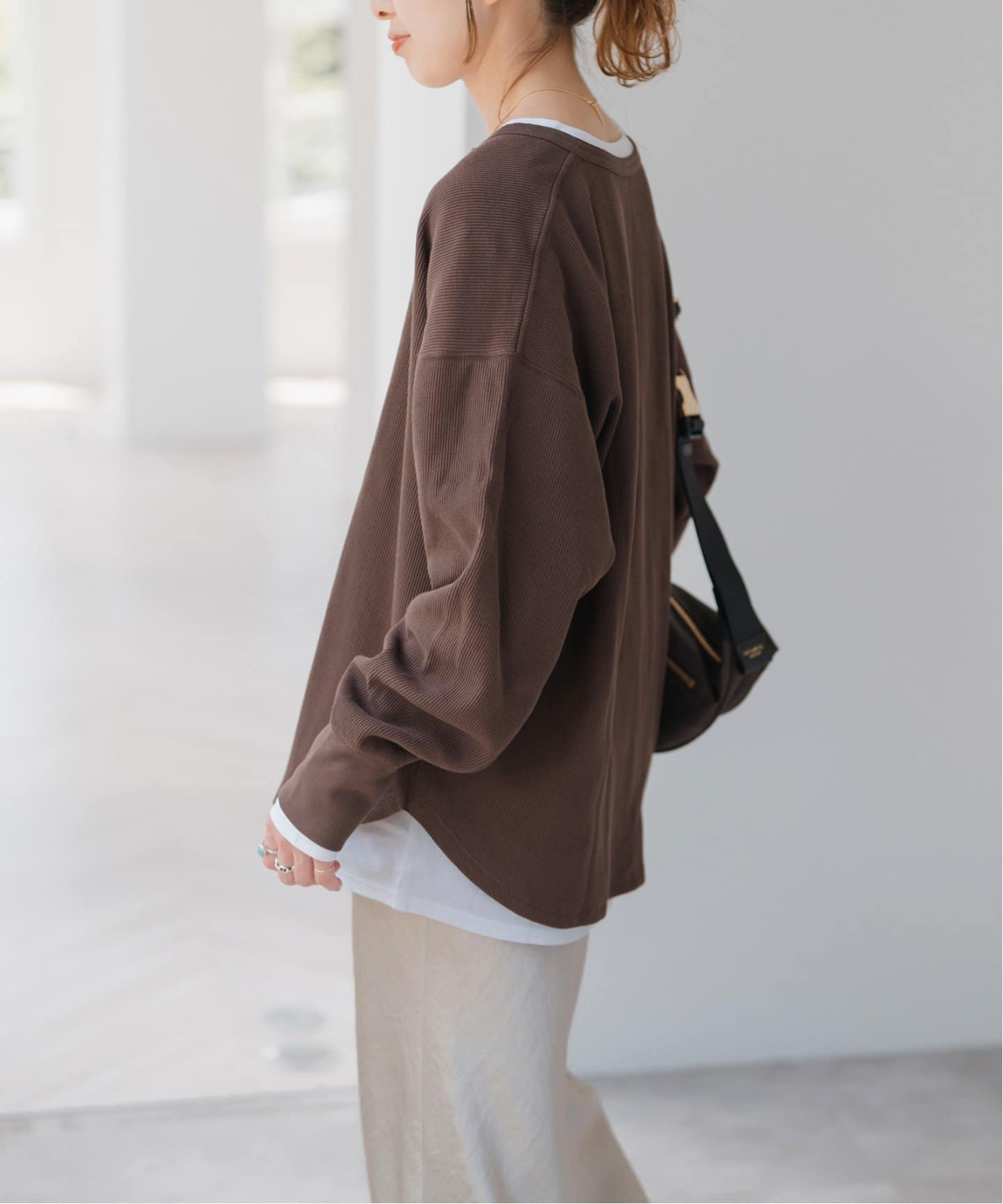 Spick and span SS24(完売品) ヘンリーネックプルオーバー Spick & Span｜《追加予約》2枚SETヘンリーネックプルオーバー