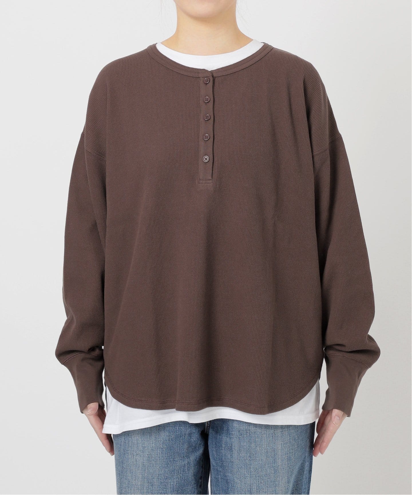 追加予約》2枚SETヘンリーネックプルオーバー（Tシャツ