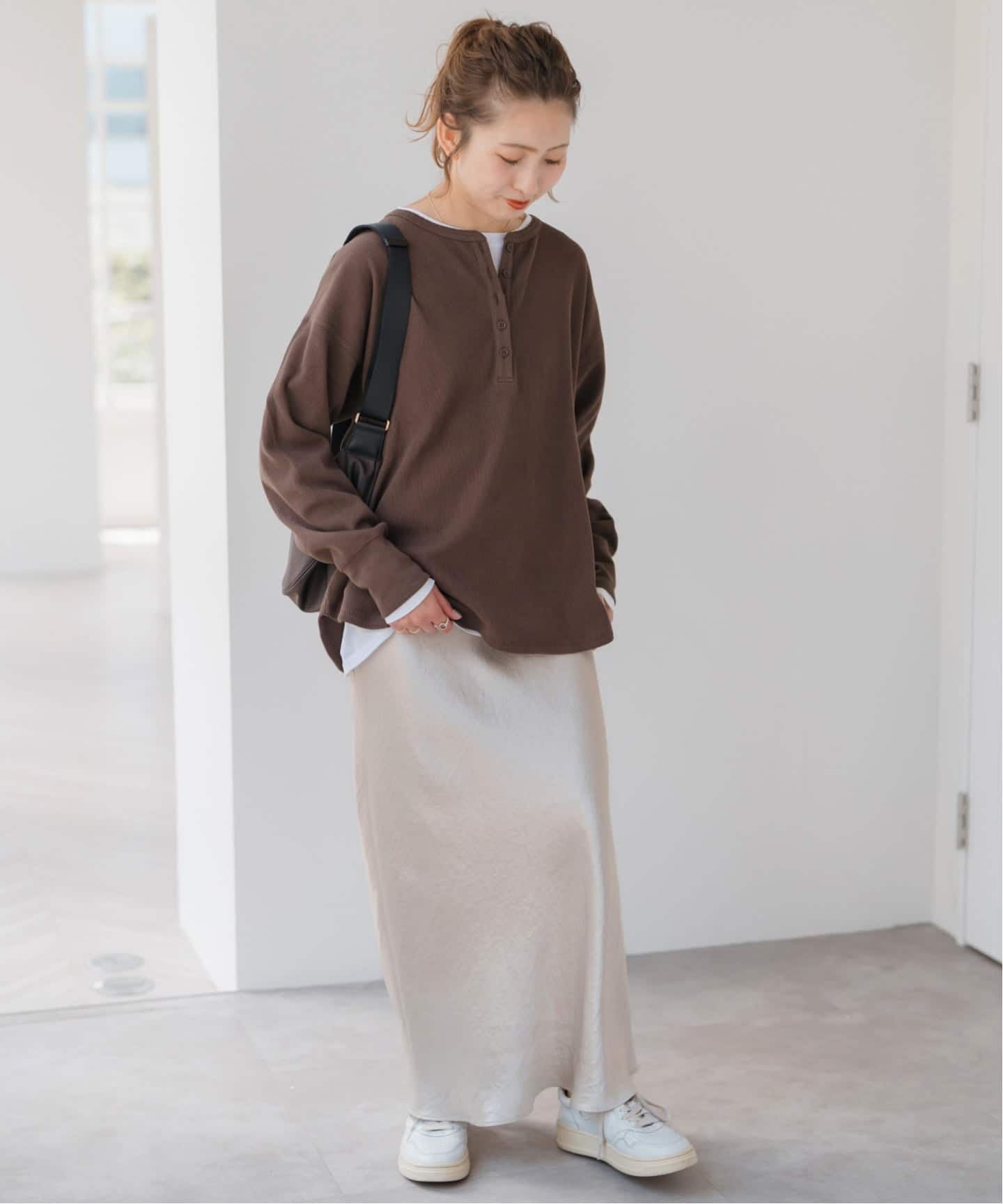 WEB限定 / 追加3》2枚SETヘンリーネックプルオーバー（Tシャツ