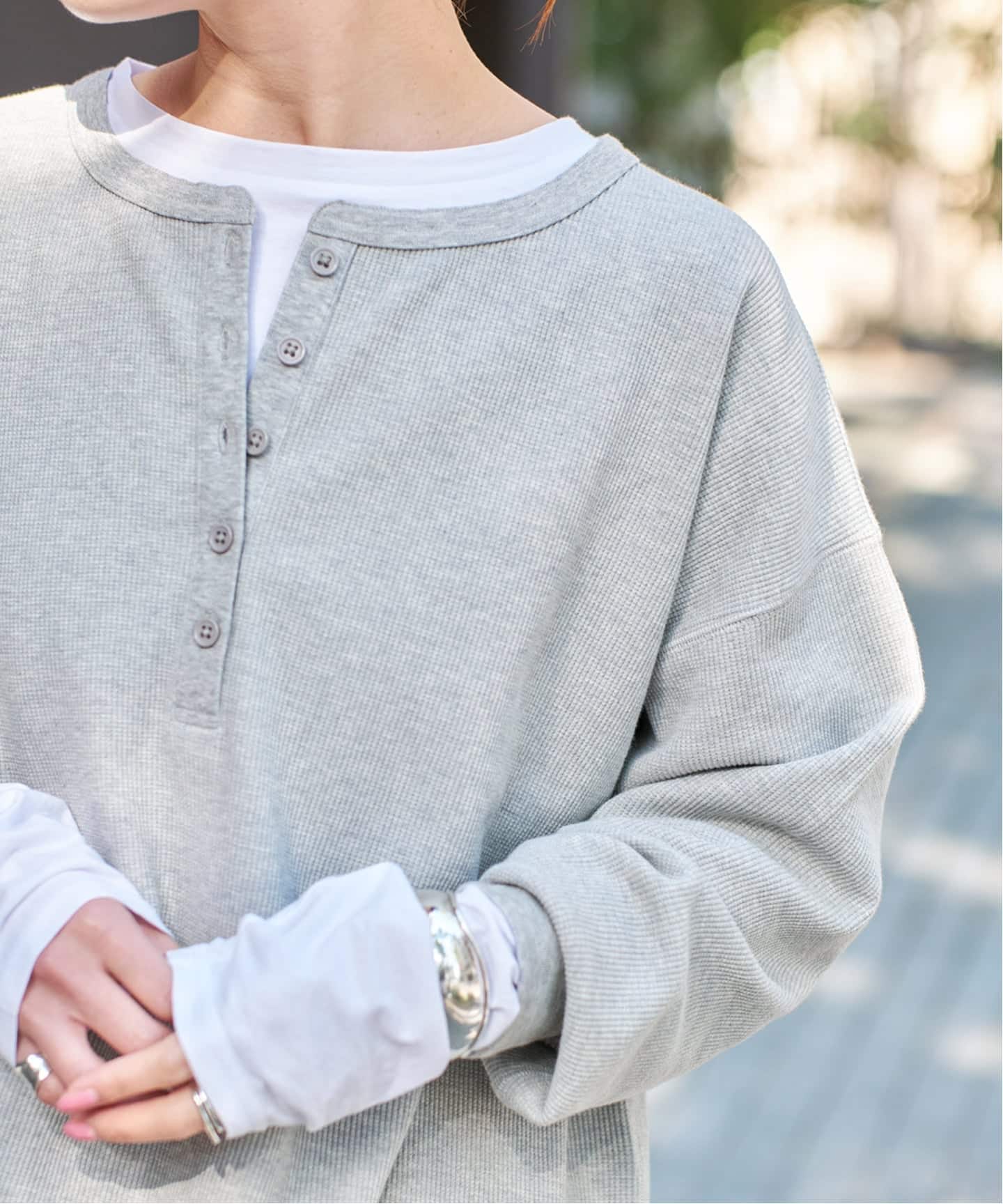 Spick and Span 2枚SETヘンリーネックプルオーバー　完売品 追加2》2枚SETヘンリーネックプルオーバー | スピック＆スパン