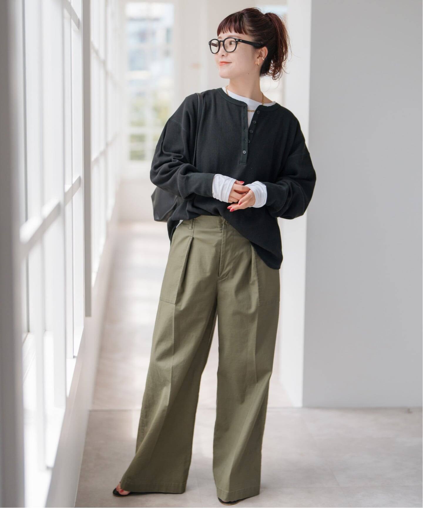 専用【新品】スピック＆スパン 2枚SETヘンリーネックプルオーバー グレー 追加》2枚SETヘンリーネックプルオーバー | スピック＆スパン(Spick