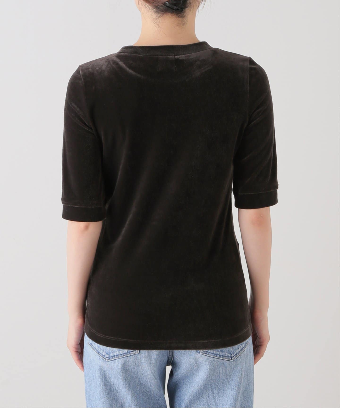 tシャツ 「追加」ベロアハーフスリーブプルオーバー レディース 追加》ベロアハーフスリーブプルオーバー（Tシャツ／カットソー