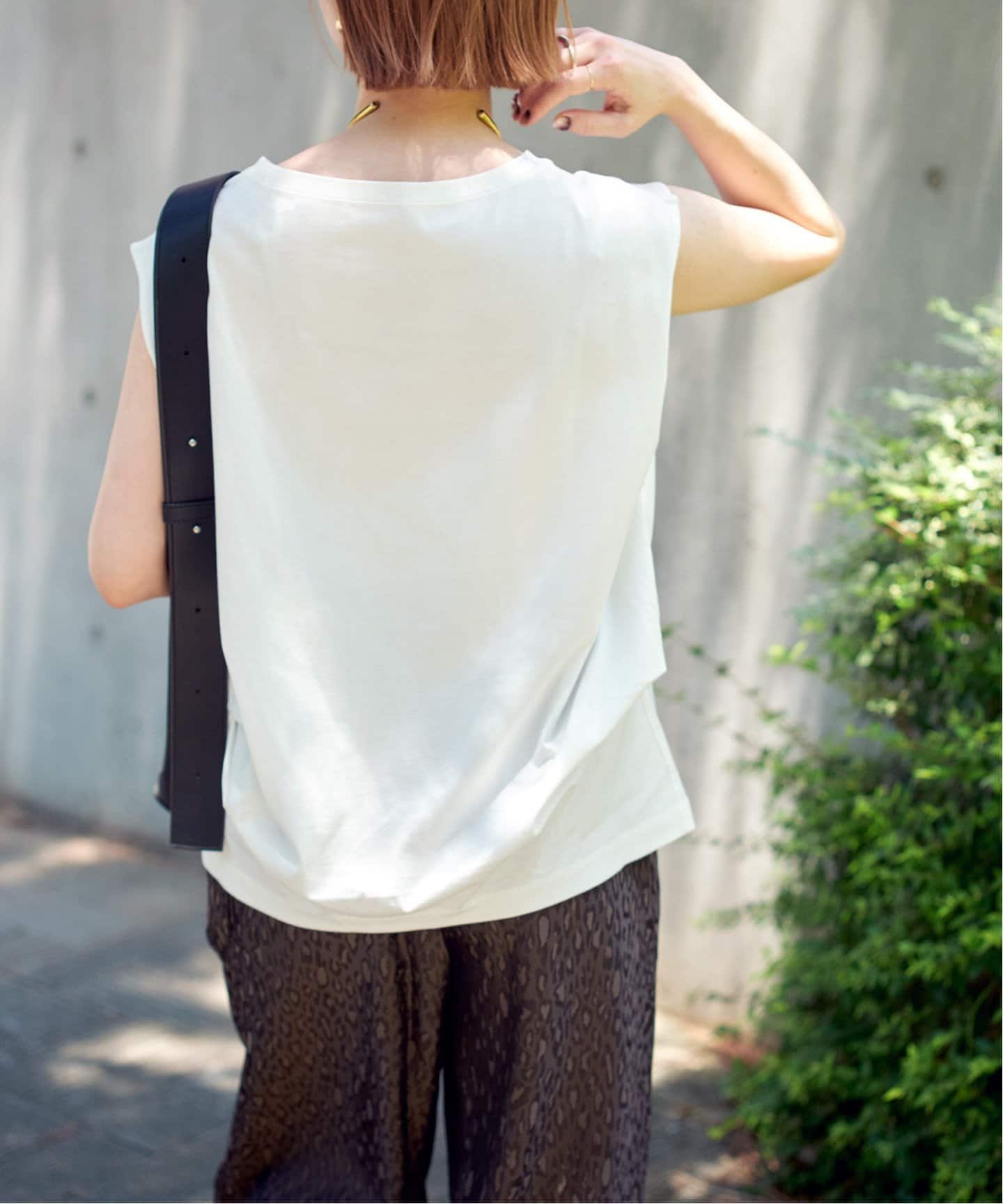 tシャツ バックタックニュアンスフレンチTシャツ レディース Spick＆Span tシャツ バックタックニュアンスフレンチTシャツ