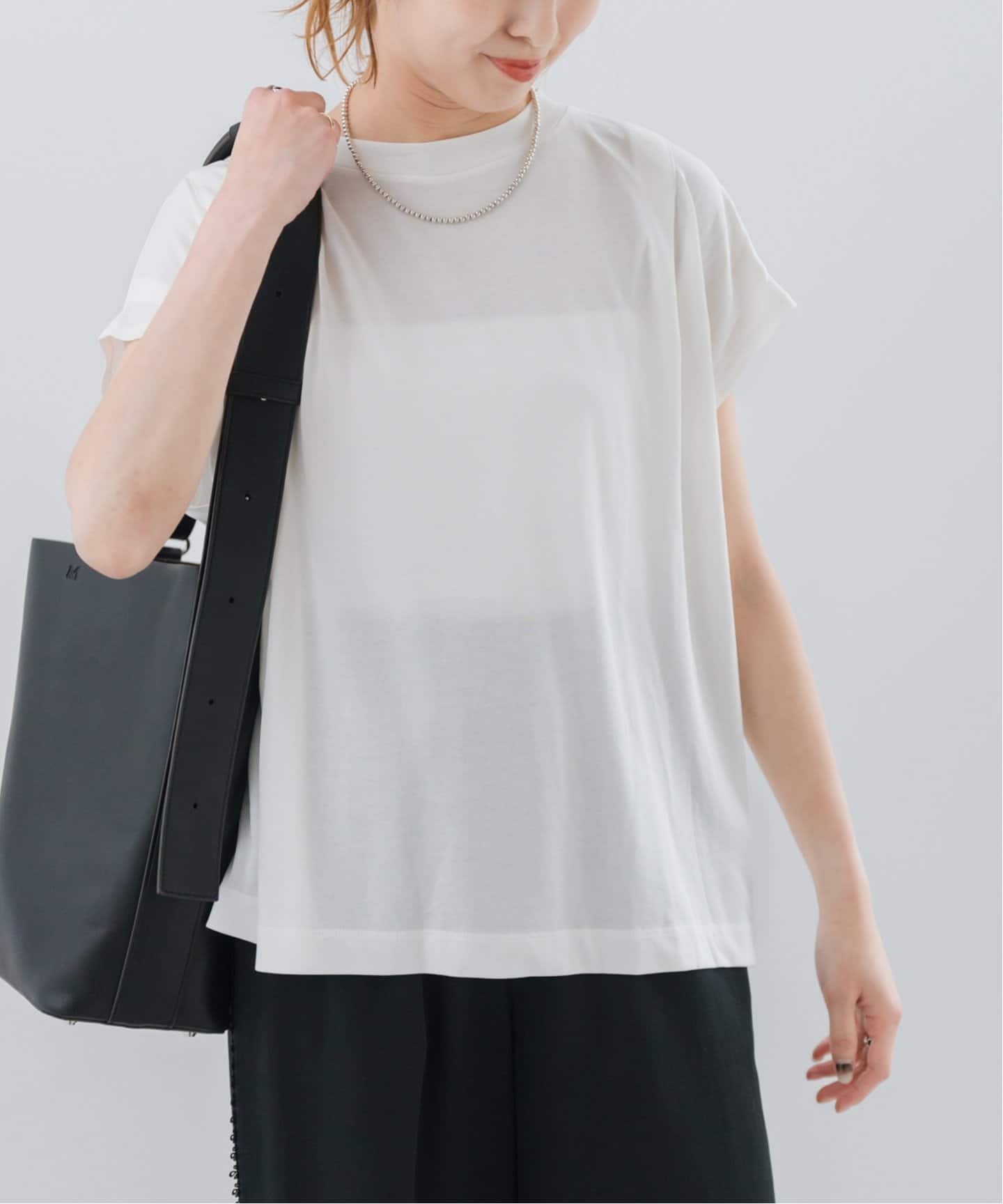 tシャツ ショルダータックフレンチプルオーバー レディース C/Rショルダータックフレンチスリーブプルオーバー（Tシャツ
