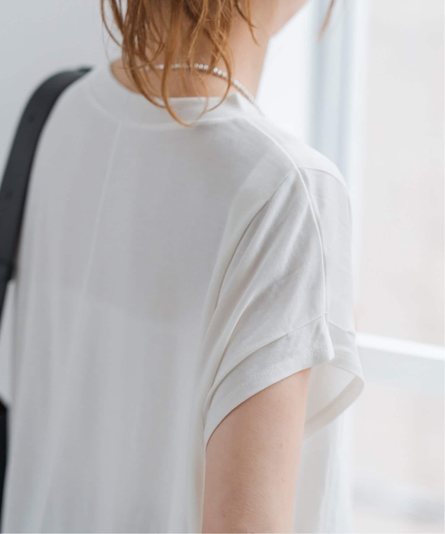 C/Rショルダータックフレンチスリーブプルオーバー（Tシャツ