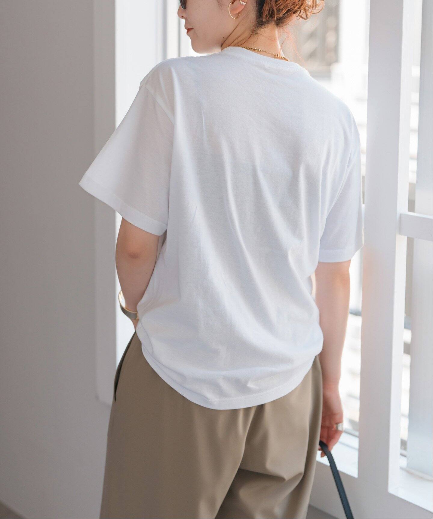 Tシャツ・カットソー haag 25ss a relaxed pique t-sh LOOSE JOINTS KOSUKE SHONO ARS LONGAVITA LS25JS005KO：Tシャツ