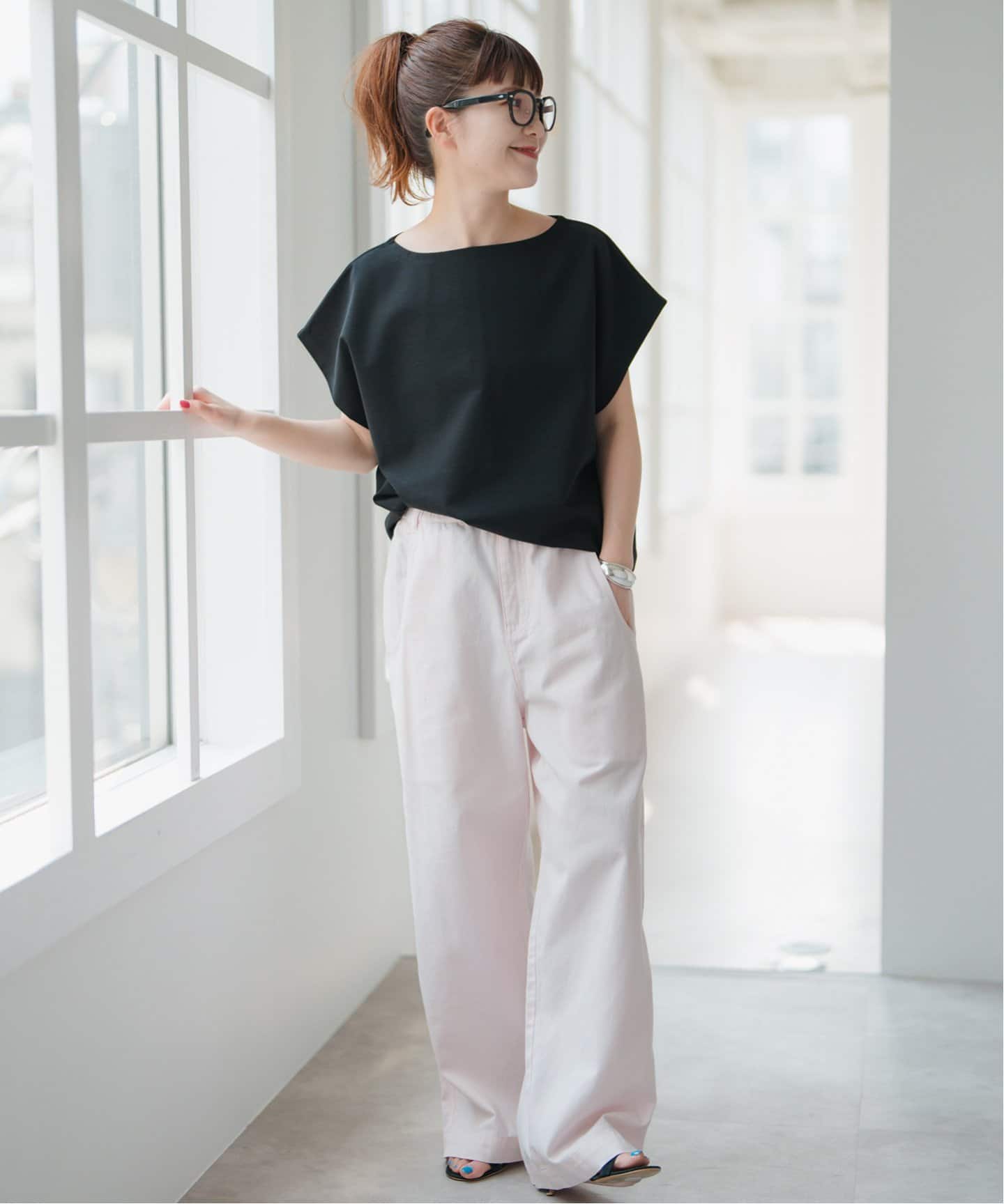 tシャツ 「WEB限定追加」ポンチフレンチスリーブプルオーバー レディース WEB限定追加》ポンチフレンチスリーブプルオーバー（Tシャツ