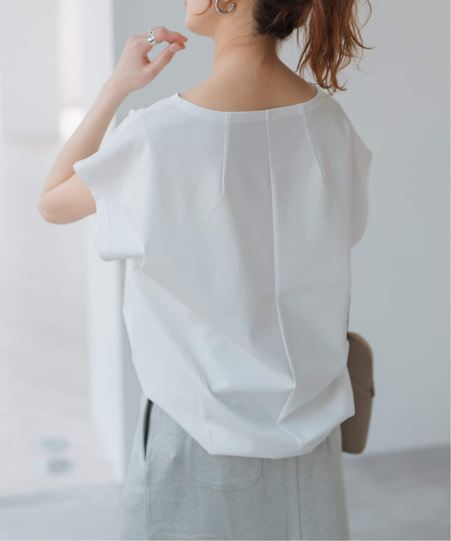tシャツ 「WEB限定追加」ポンチフレンチスリーブプルオーバー レディース WEB限定追加》ポンチフレンチスリーブプルオーバー（Tシャツ