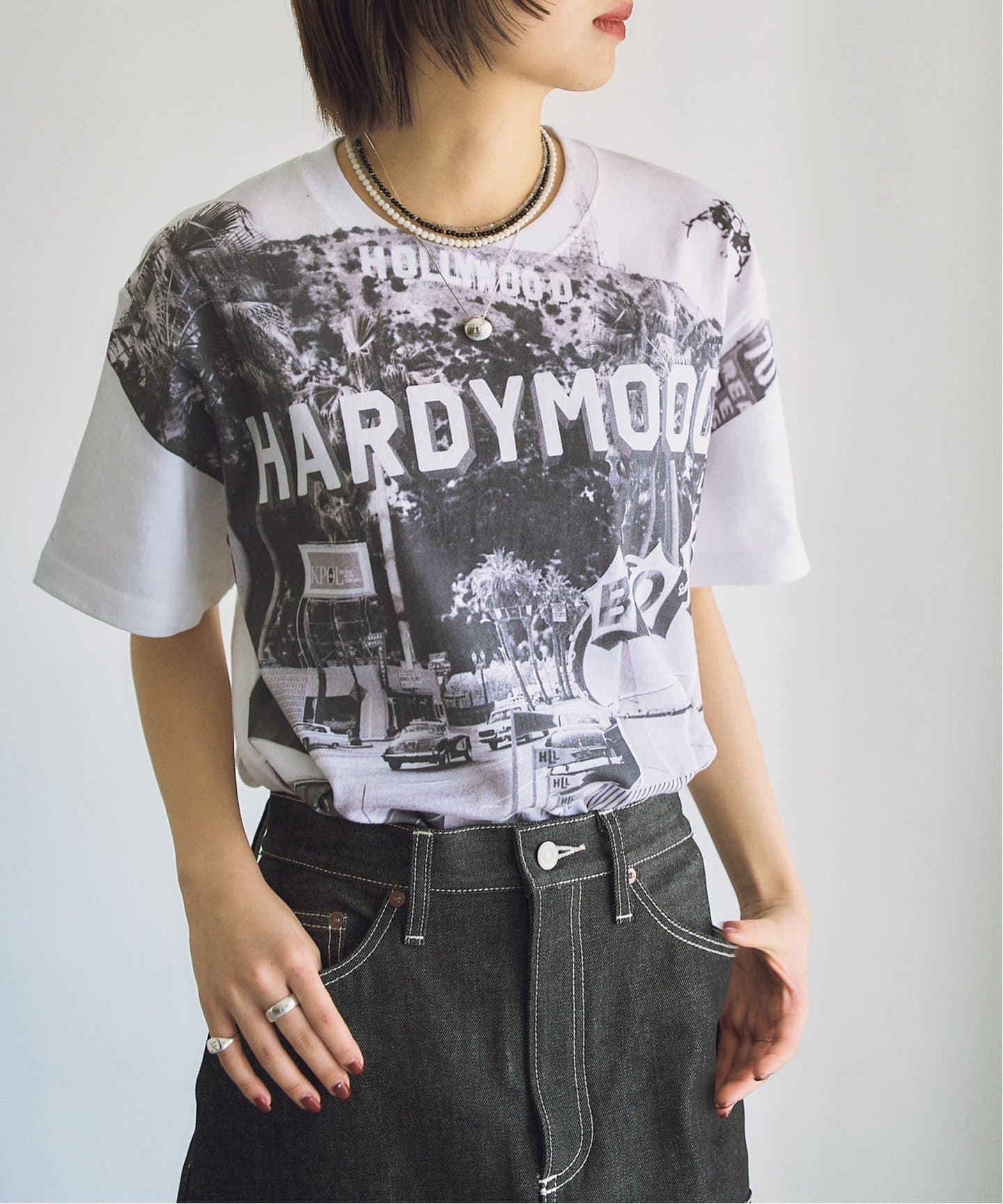 HARDYMOODプリントTEE：Tシャツ（Tシャツ／カットソー）｜HARDY
