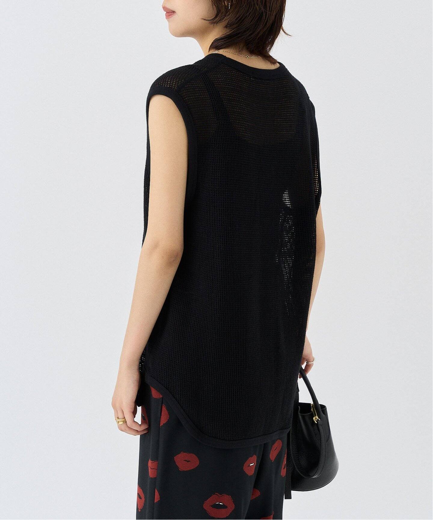 PHEENY Basket mesh N/S PS25- CS16：カットソー（Tシャツ／カットソー