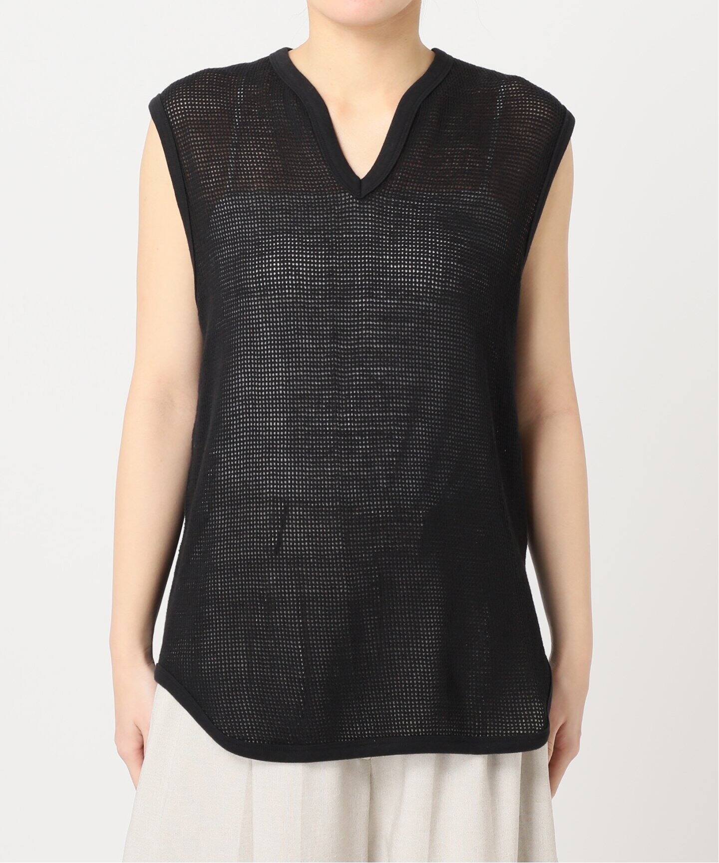 PHEENY Basket mesh N/S PS25- CS16：カットソー（Tシャツ／カットソー