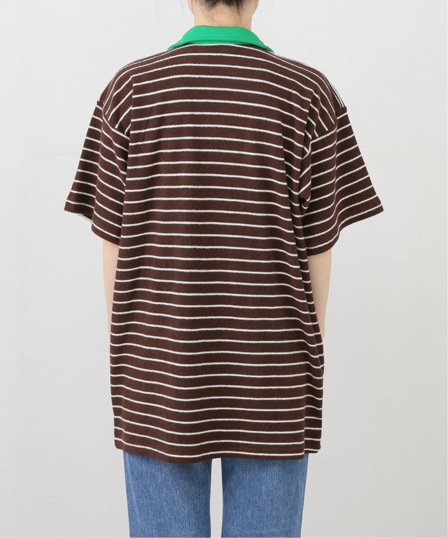 GREEN BUTTER/グリーンバター Open collar Dress（Tシャツ