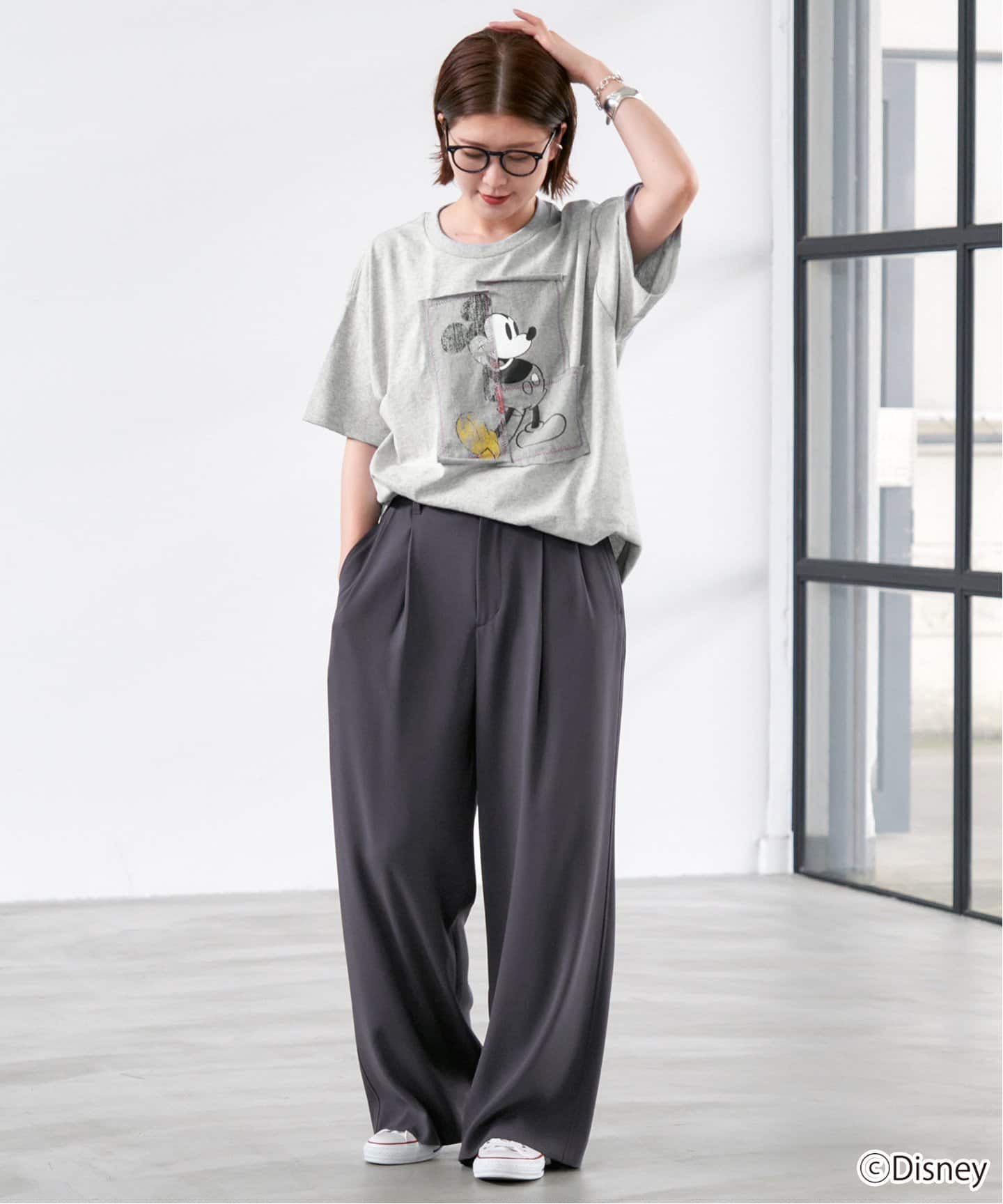 追加2》WIFFLE / ウィッフル MICKYパッチワークTee（Tシャツ