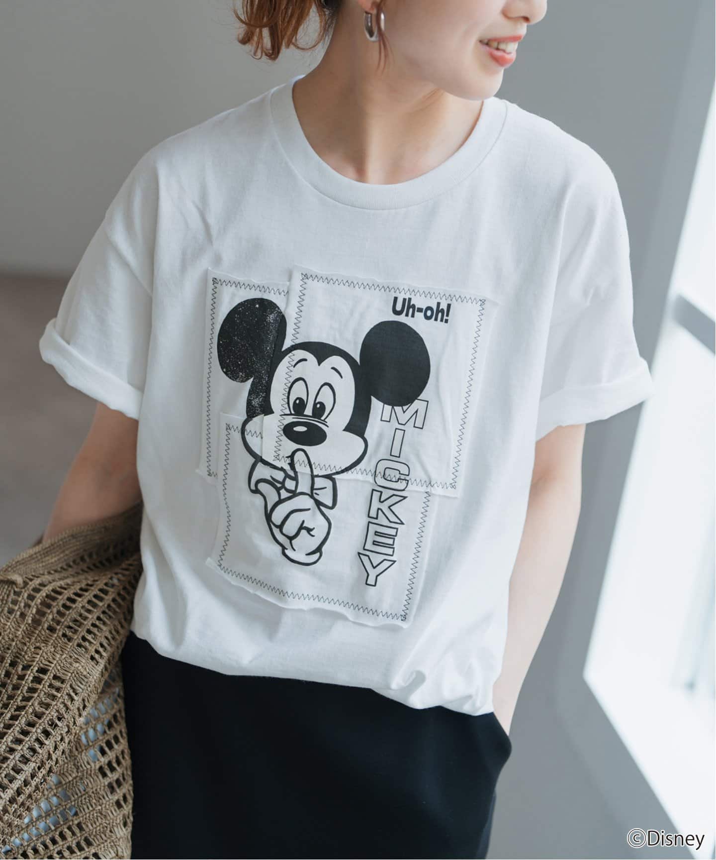 WEB限定追加》WIFFLE / ウィッフル パッチワークMICKY Tee（T