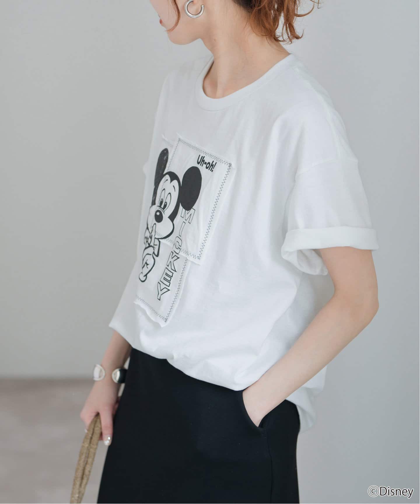 WEB限定追加》WIFFLE / ウィッフル パッチワークMICKY Tee（T