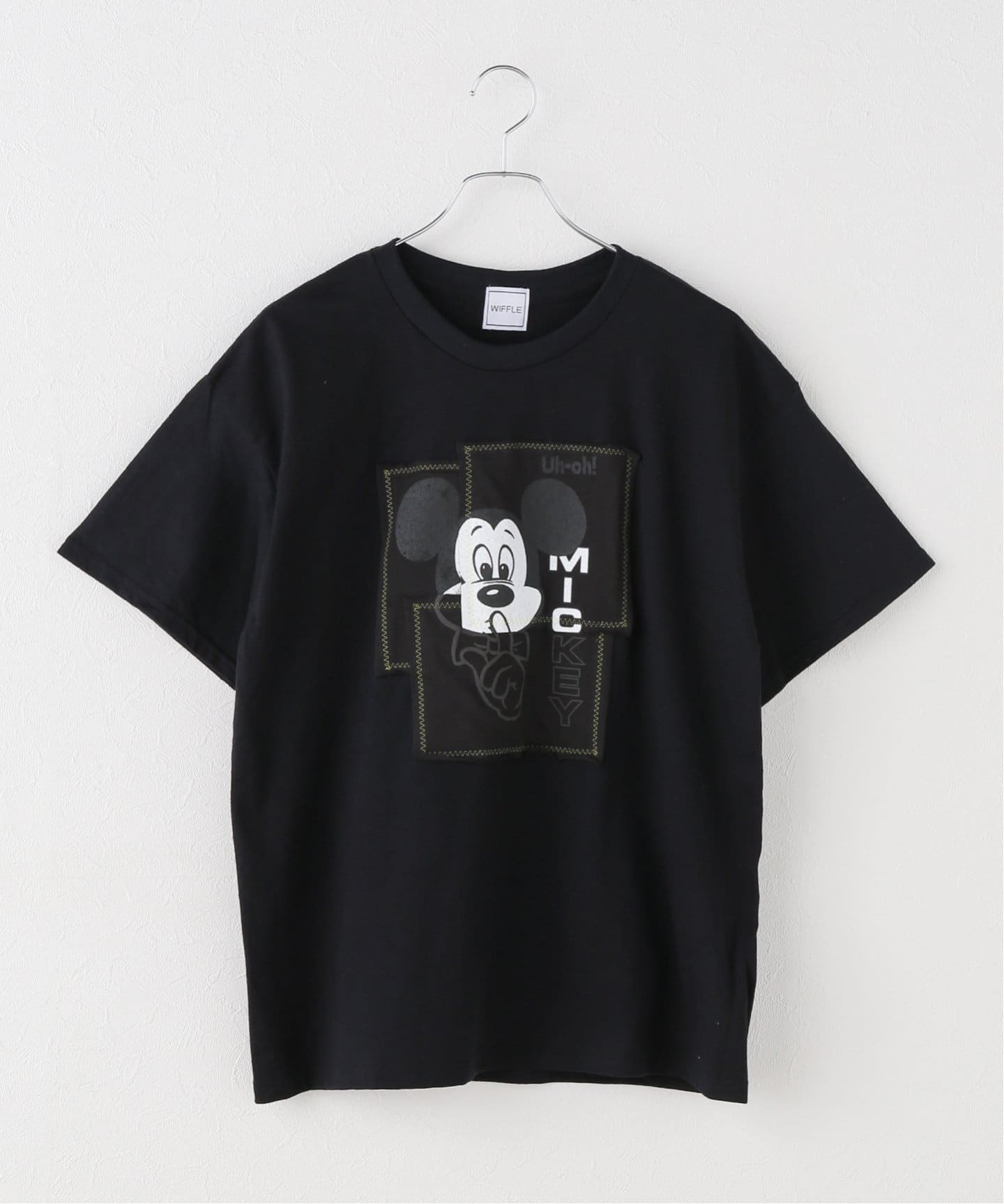 WEB限定追加》WIFFLE / ウィッフル パッチワークMICKY Tee（T