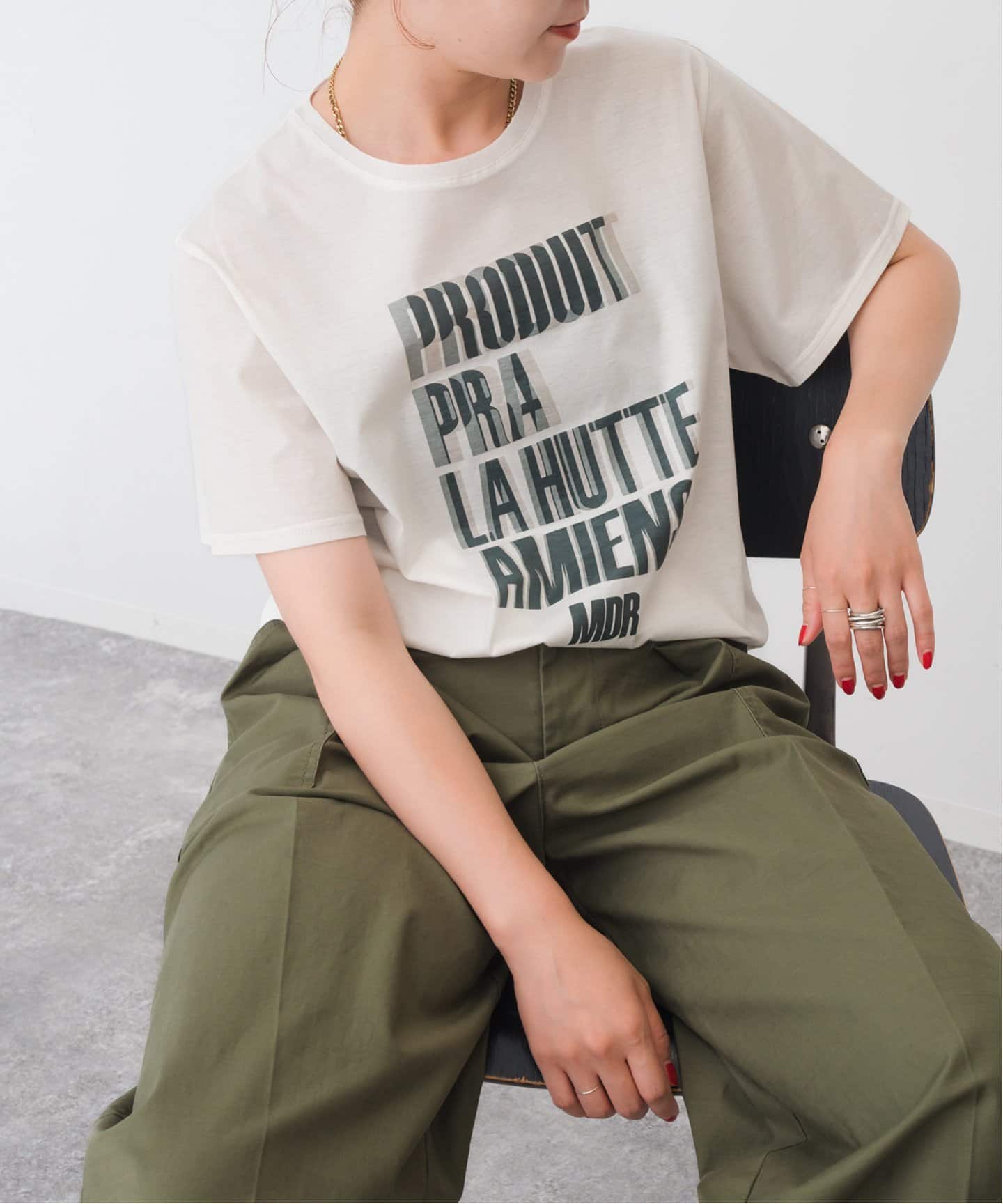 La Hutte / ラ ユット ロゴTee（Tシャツ／カットソー）｜Spick and