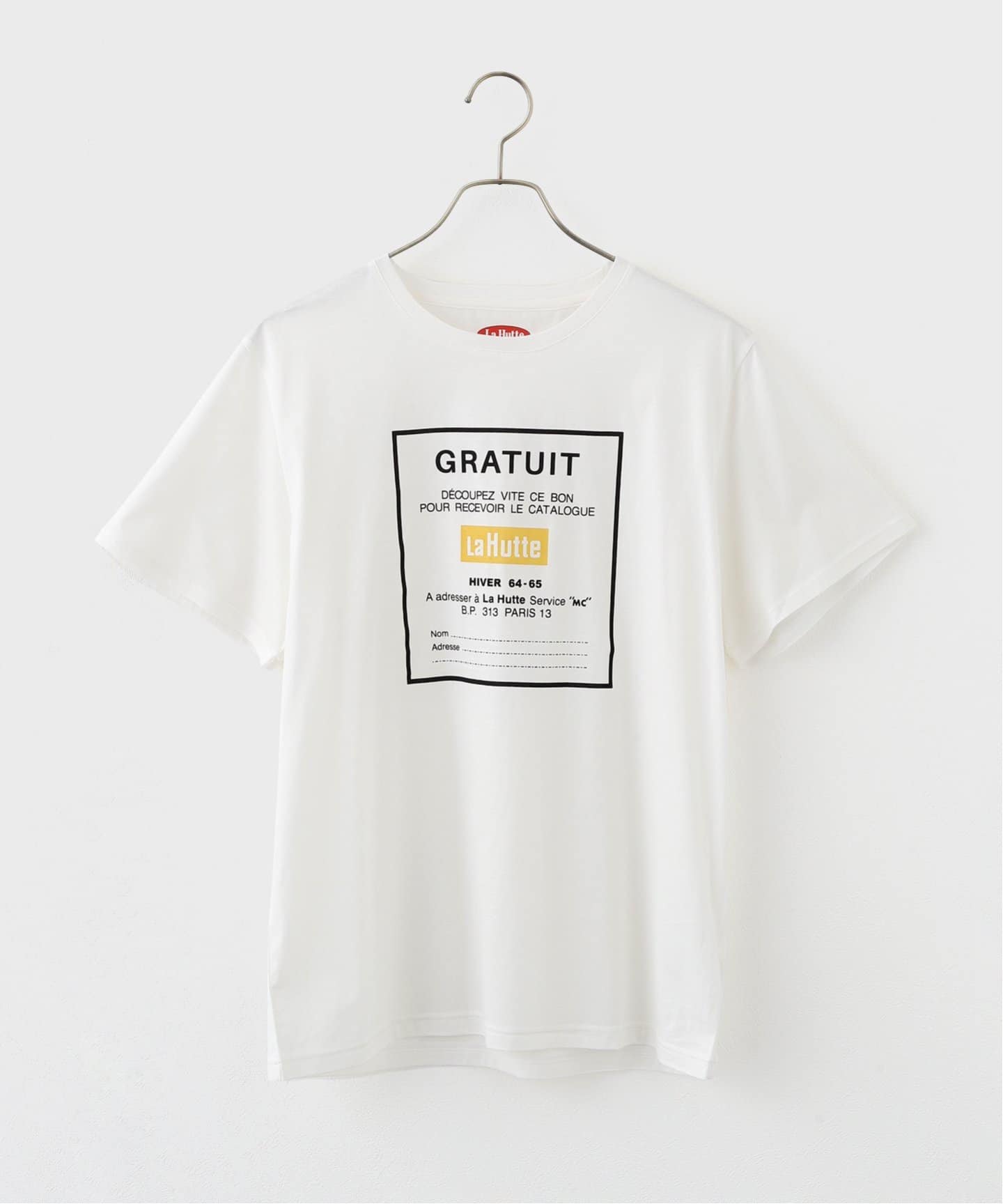 新品✨Spick & Span Tシャツ La Hutte ロゴプリント TEE La Hutte / ラ ユット ロゴTee（Tシャツ／カットソー）｜Spick
