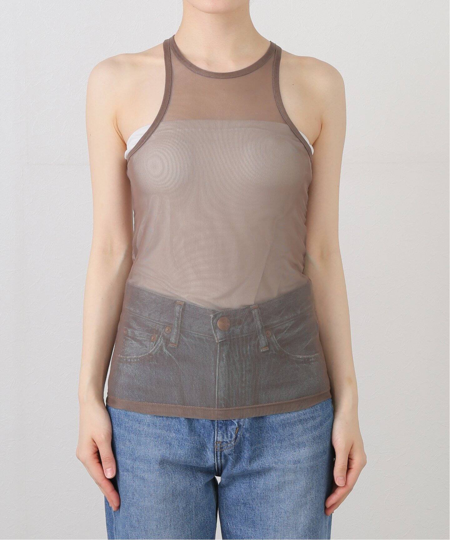 PISCESS/パイシス Solid mesh sleeveless（タンクトップ）｜Spick 