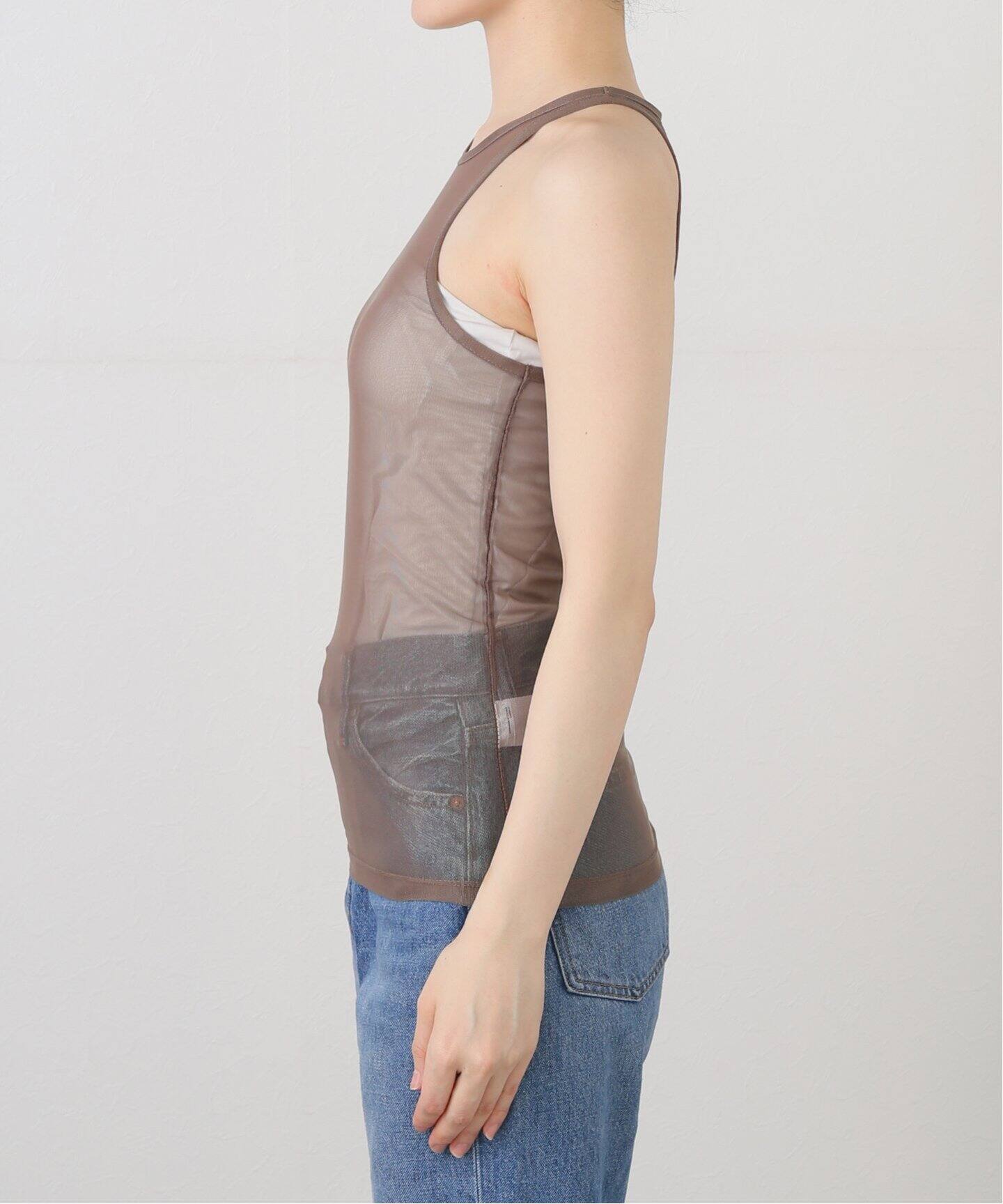 PISCESS/パイシス Solid mesh sleeveless（タンクトップ）｜Spick