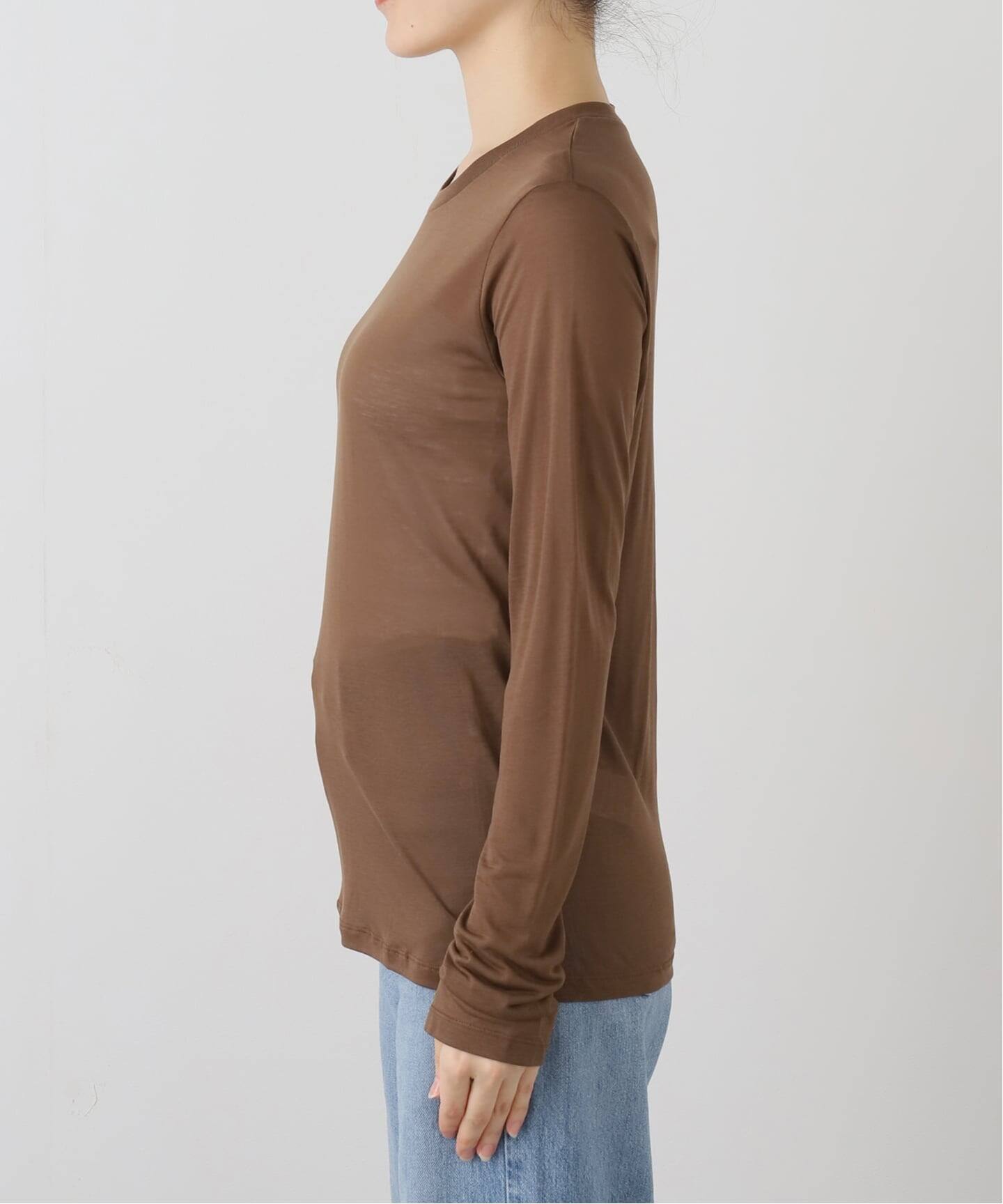 baserange ベロアブラウン　Ｍサイズ 高輪店+WEB限定》BASERANGE/ベースレンジ LONG SLEEVE TEE（Tシャツ