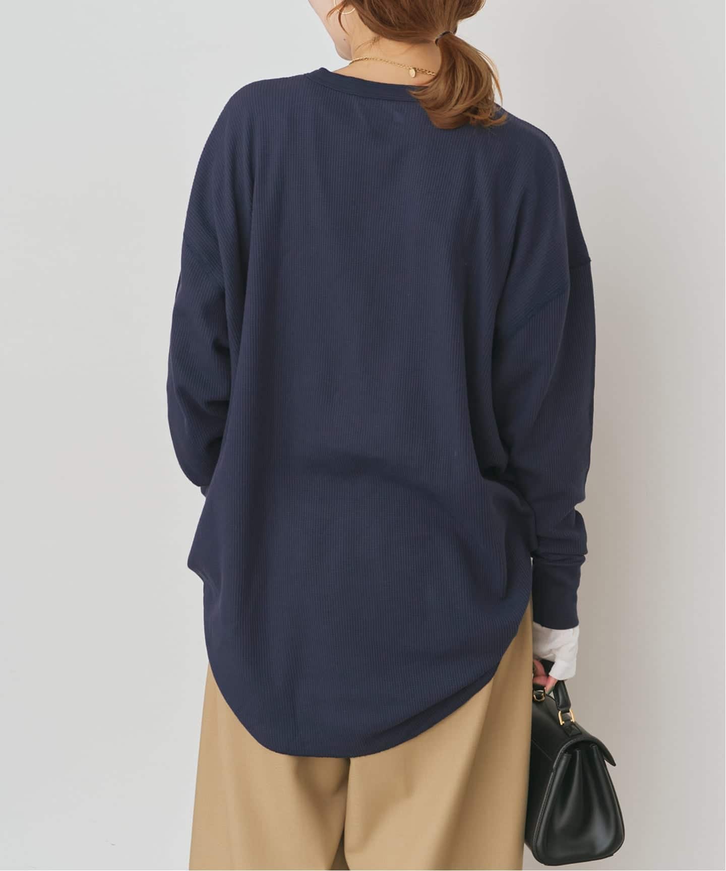 Hanes / ヘインズ サーマルヘンリーネック（Tシャツ／カットソー