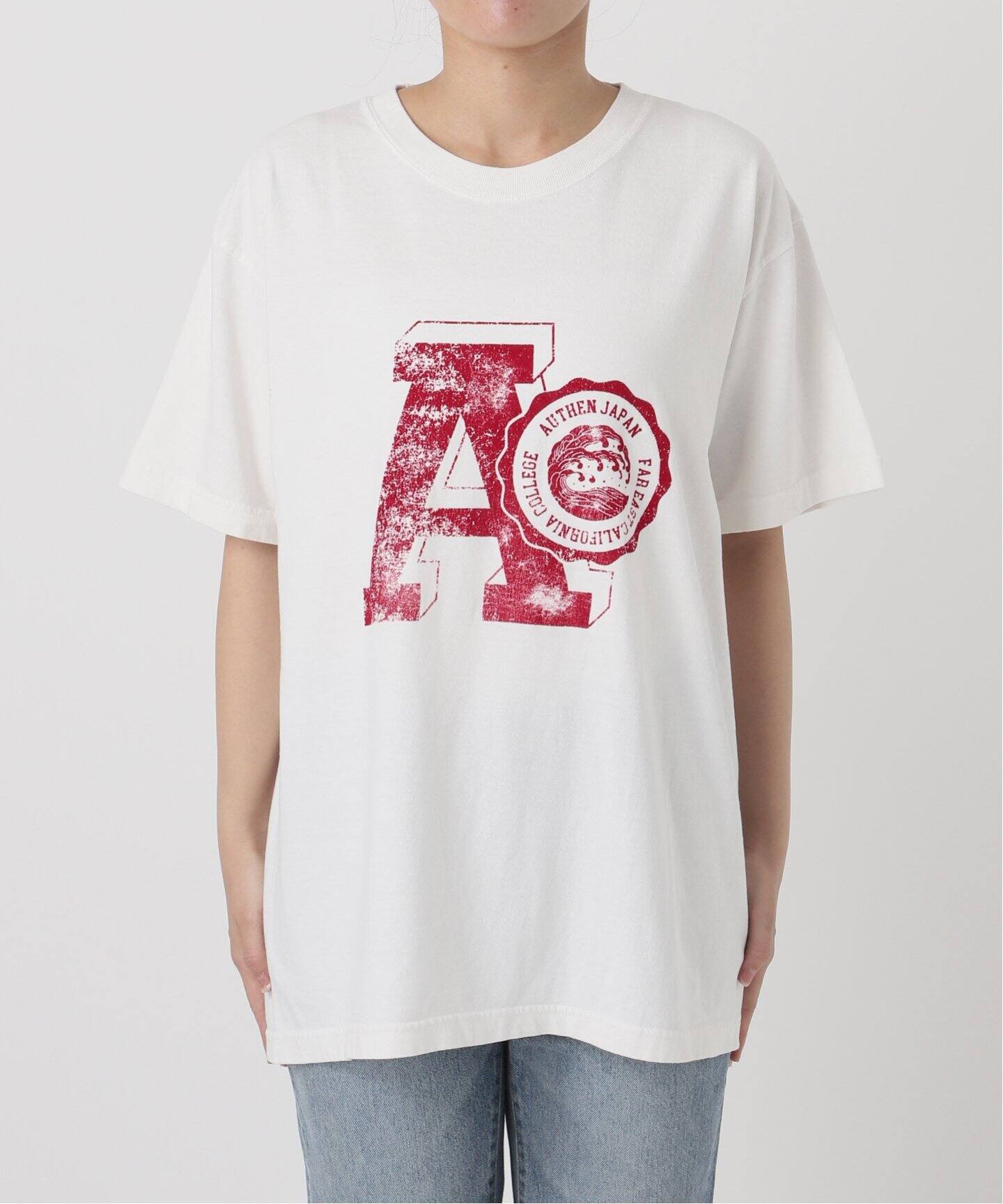 スピック＆スパン（Spick and Span）/AUTHEN / オーセン SS FEC FLOCKY PRINT T−SHIRT AUTHEN / オーセン SS FEC FLOCKY PRINT T-SHIRT（Tシャツ／カットソー