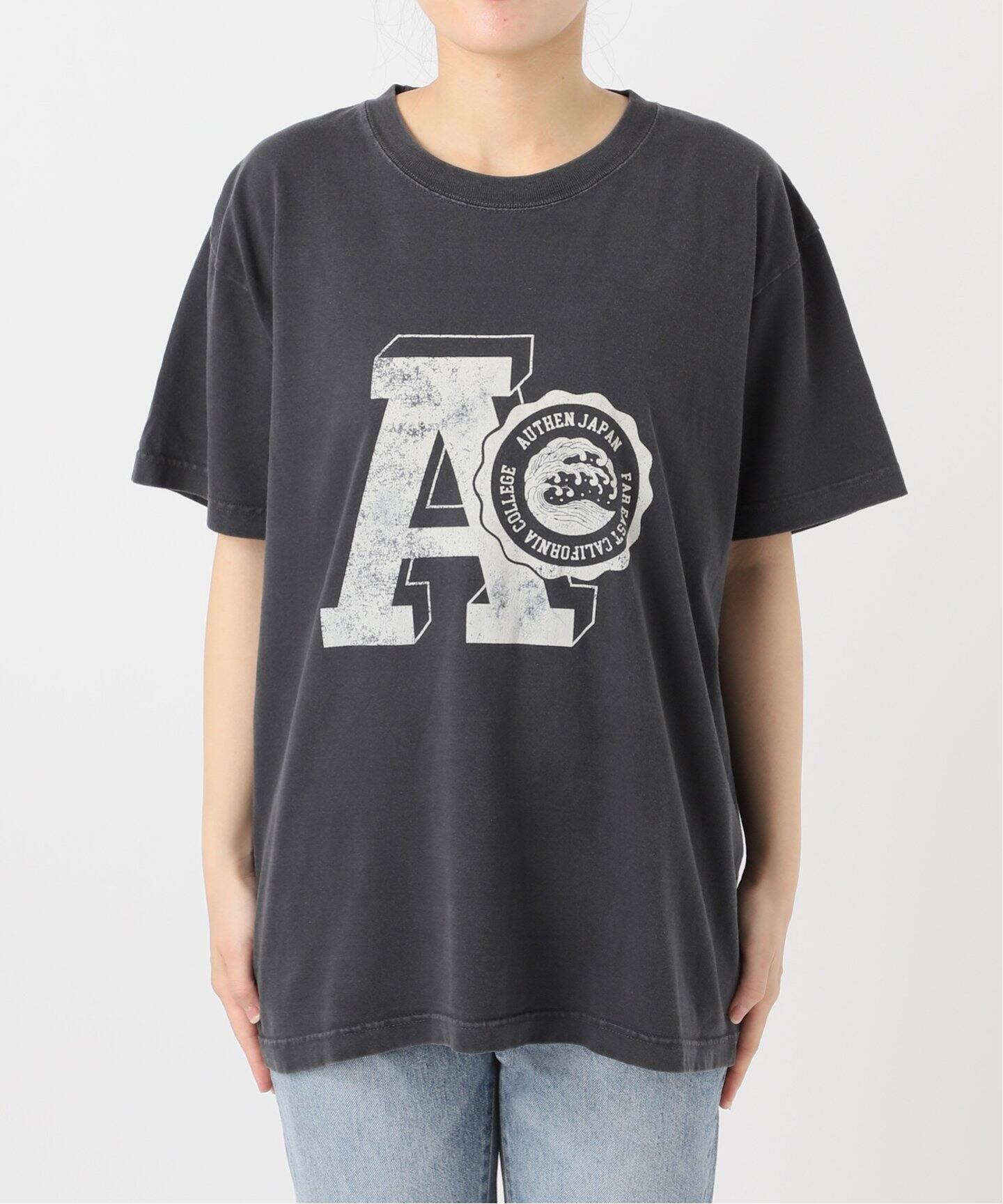tシャツ AUTHEN / オーセン SS FEC FLOCKY PRINT T-SHIRT レディース AUTHEN / オーセン SS FEC FLOCKY PRINT T-SHIRT（Tシャツ