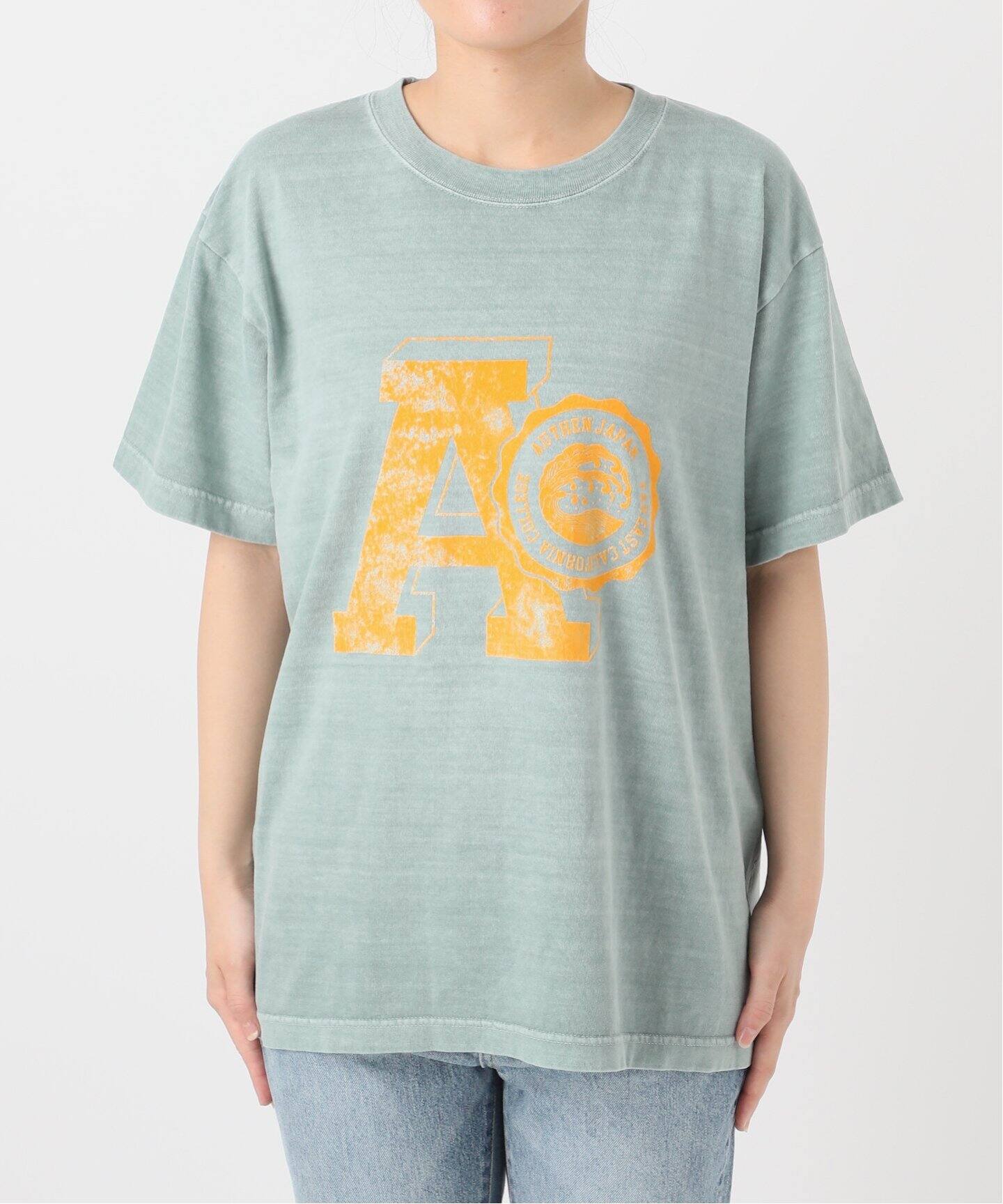 tシャツ AUTHEN / オーセン SS FEC FLOCKY PRINT T-SHIRT レディース AUTHEN / オーセン SS FEC FLOCKY PRINT T-SHIRT（Tシャツ