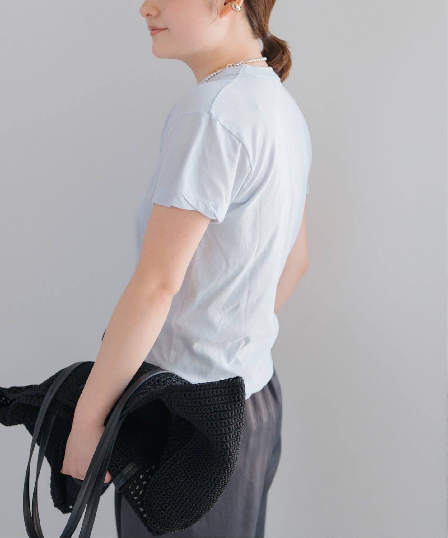 ATON 22SS 1 60/- FRESCA タグ付き ATON/エイトン FRESCA SINGLE JERSEY TIGHT FIT T-SH（Tシャツ