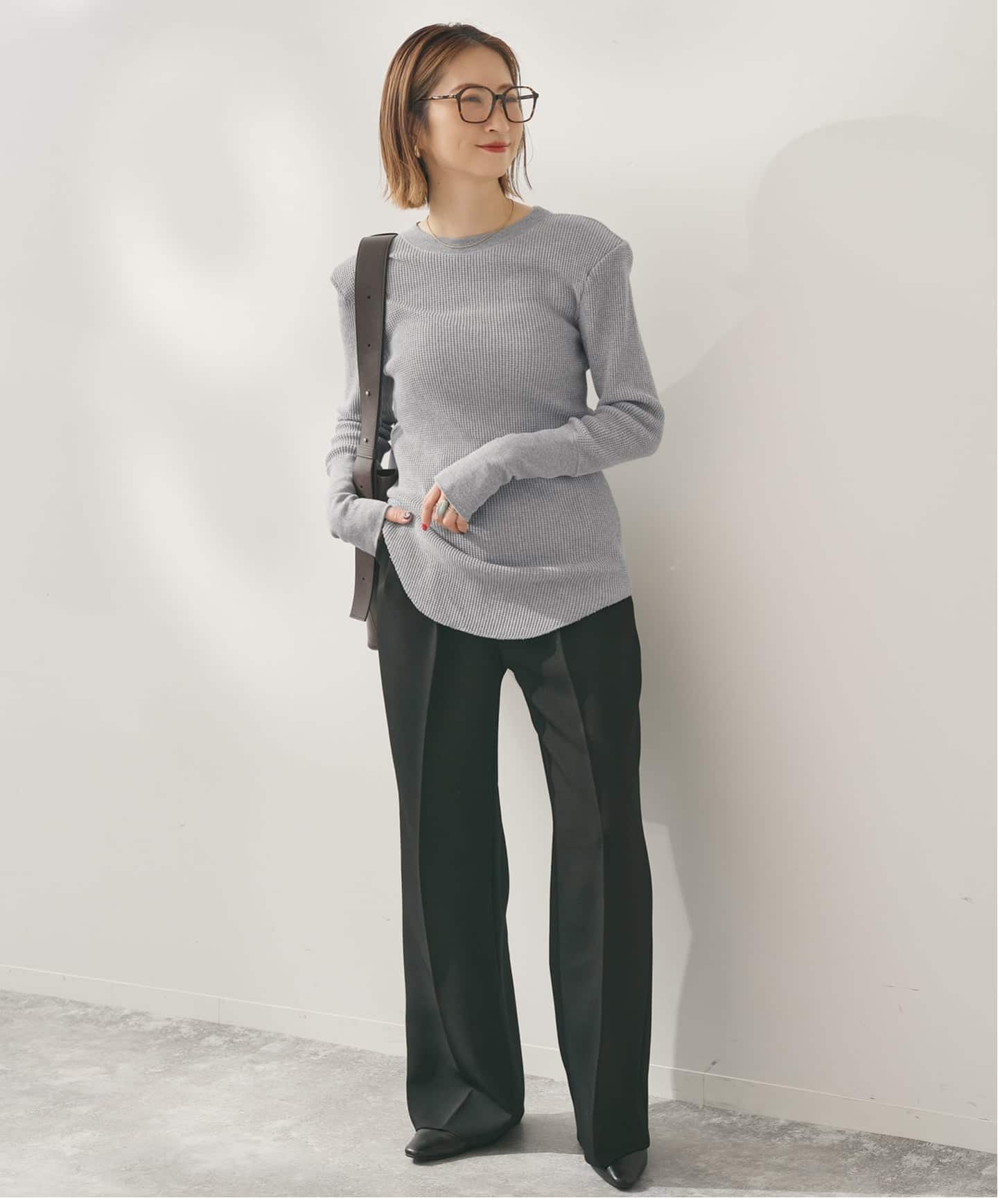 Uhr/ウーア Waffle long Sleeve Tops（Tシャツ／カットソー）｜Spick