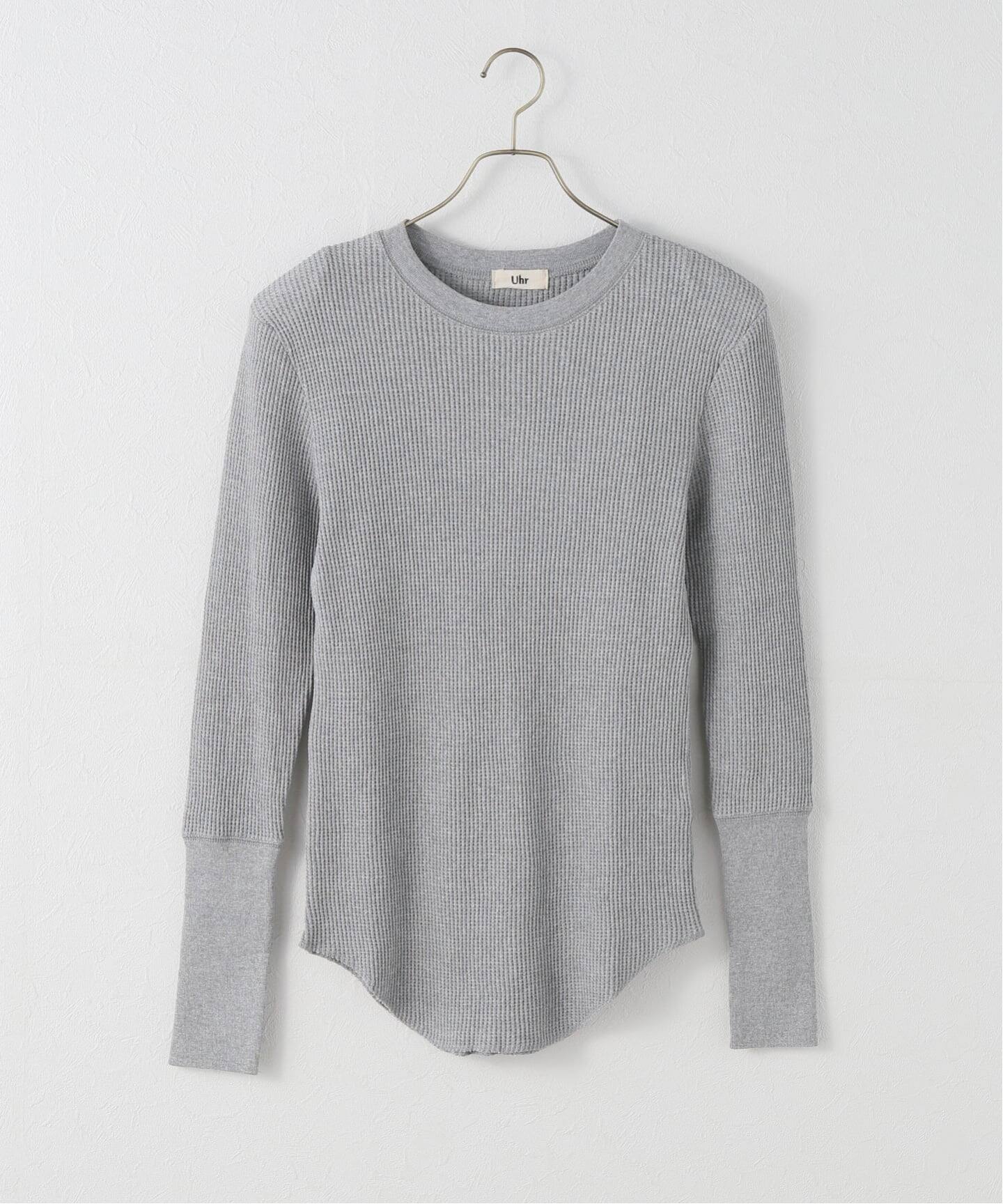 Uhr/ウーア Waffle long Sleeve Tops（Tシャツ／カットソー）｜Spick