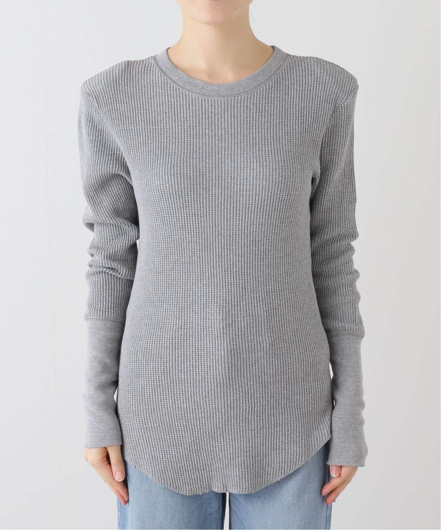 Uhr/ウーア Waffle long Sleeve Tops（Tシャツ／カットソー）｜Spick