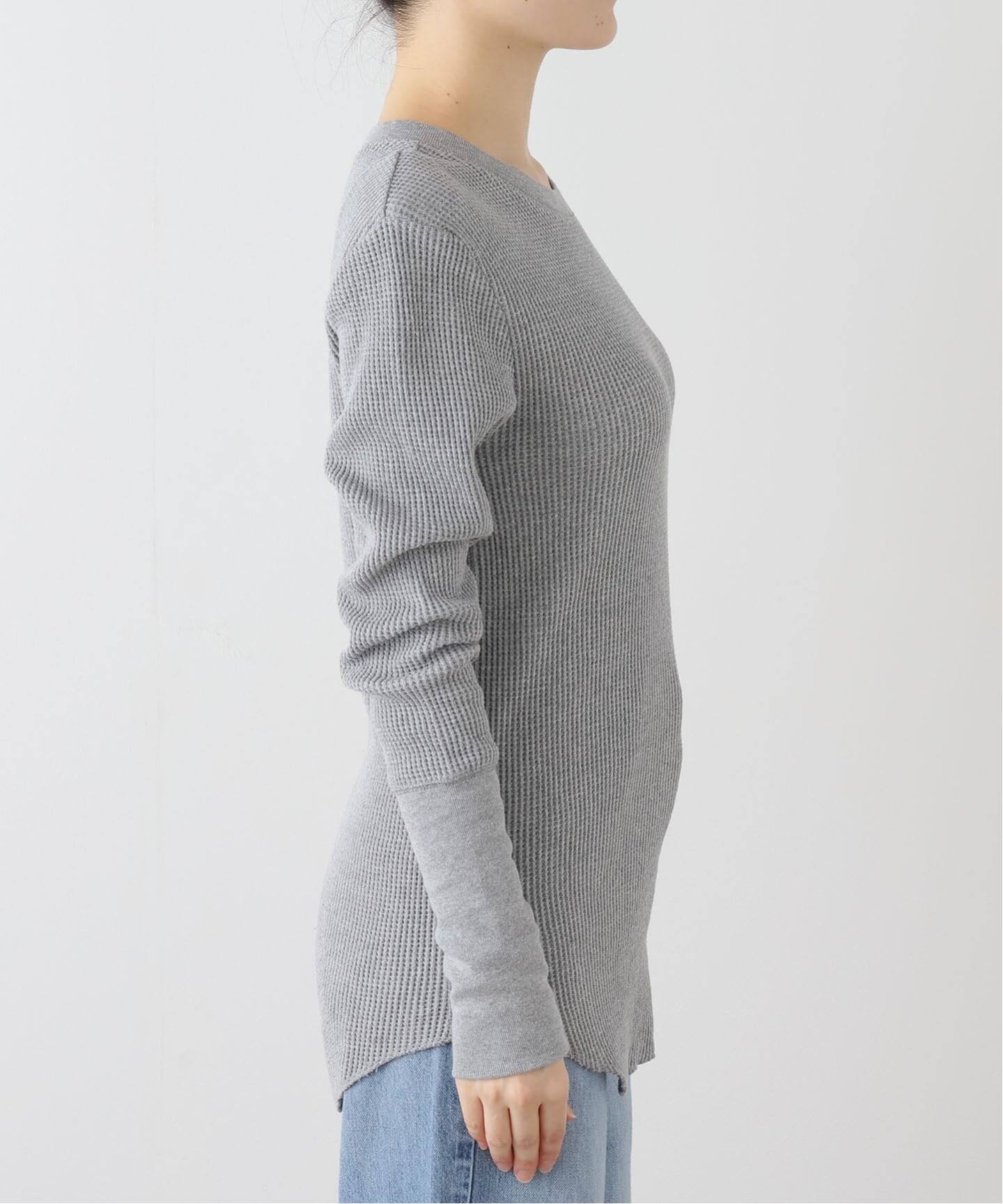 Uhr/ウーア Waffle long Sleeve Tops（Tシャツ／カットソー）｜Spick